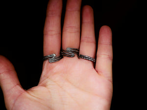 Bague Opale Noire II - Argent 925