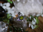 Charger l'image dans la galerie, Amulette Oeil II - Péridot &amp; Argent 925
