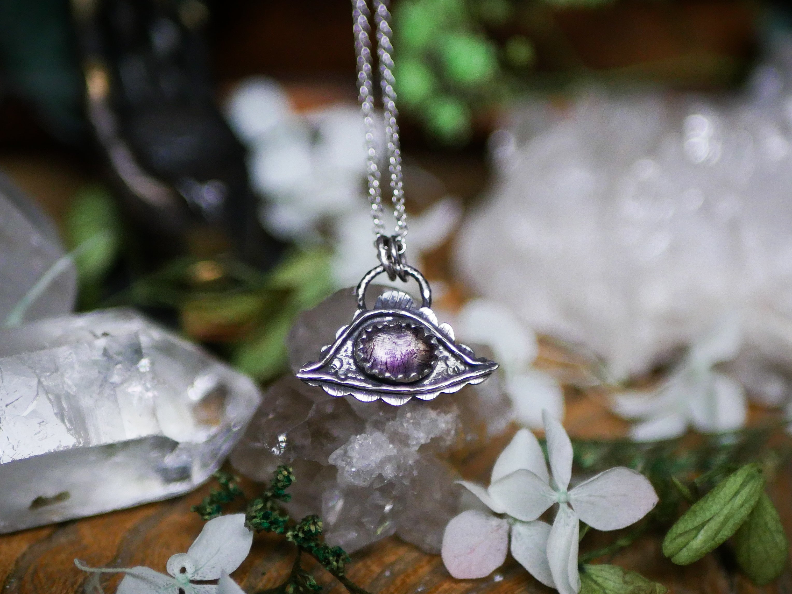 Amulette Oeil VI - Super Seven & Argent 925