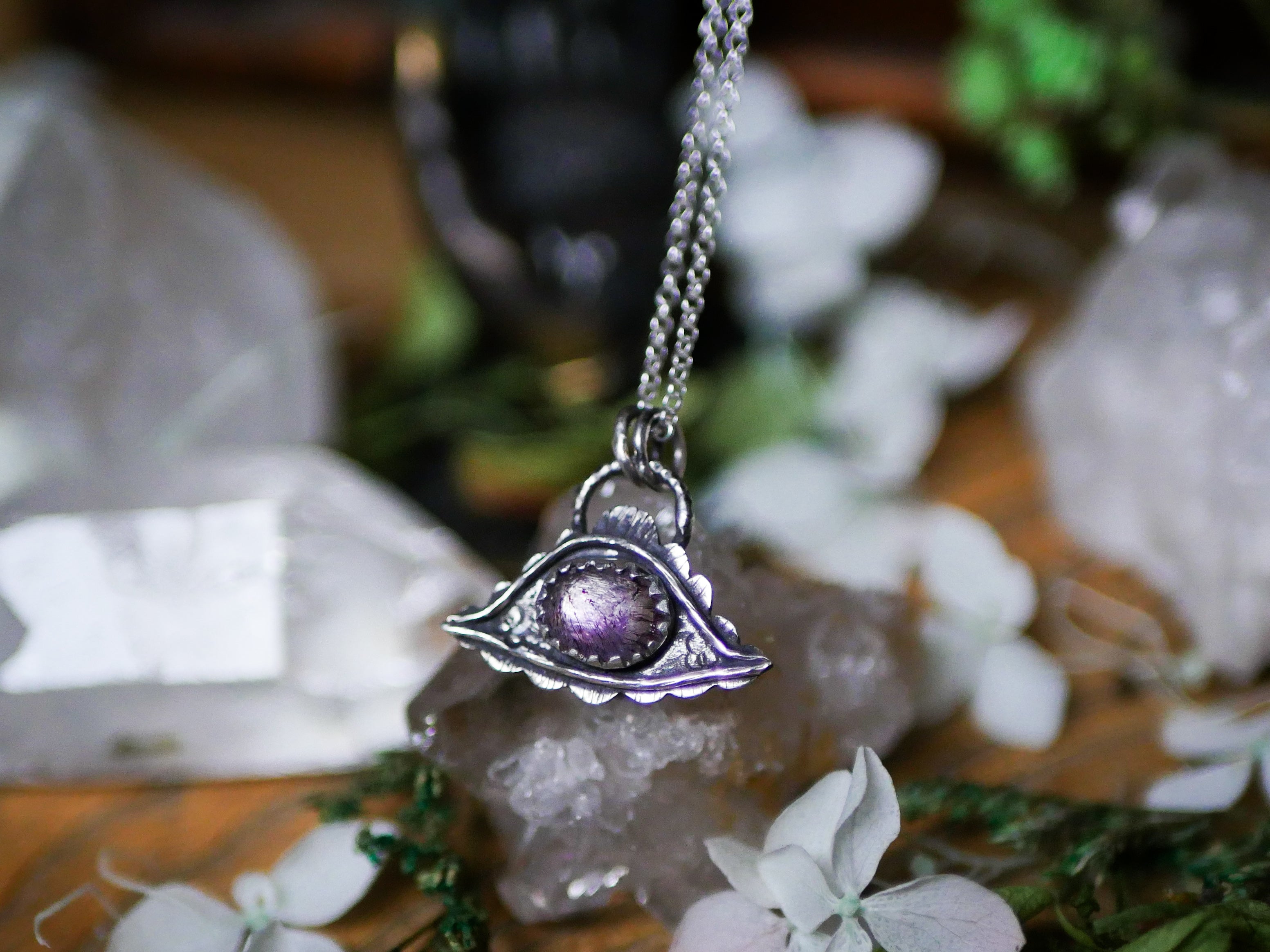 Amulette Oeil VI - Super Seven & Argent 925