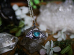 Charger l&#39;image dans la galerie, Amulette Oeil VII - Apatite &amp; Argent 925
