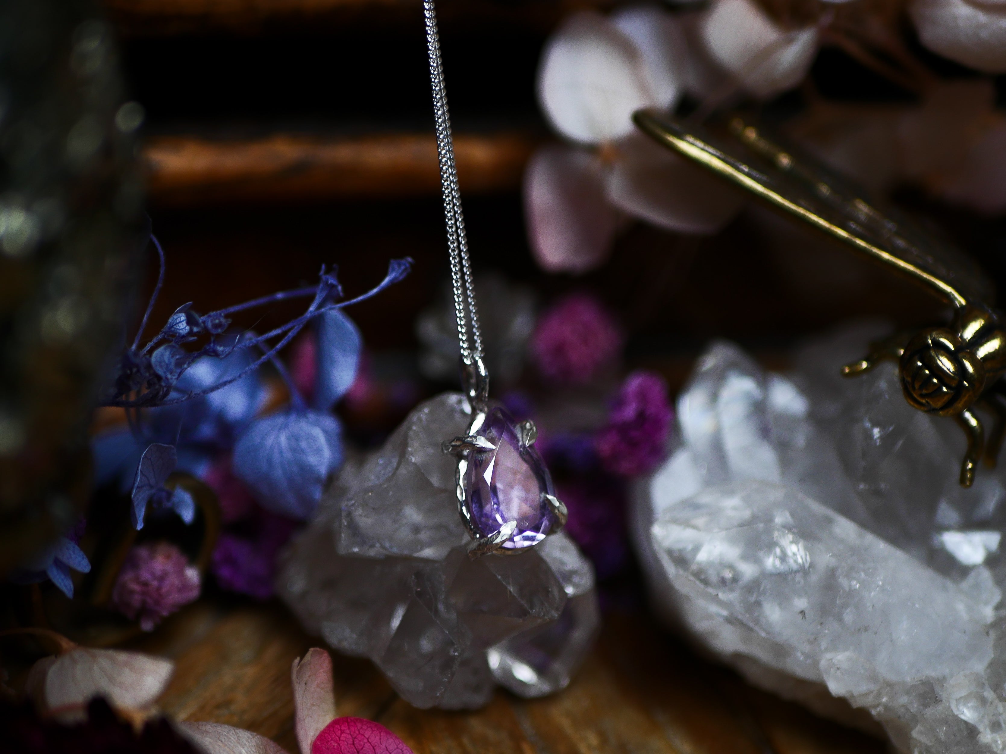 Collier "Griffe" Améthyste - Argent 925