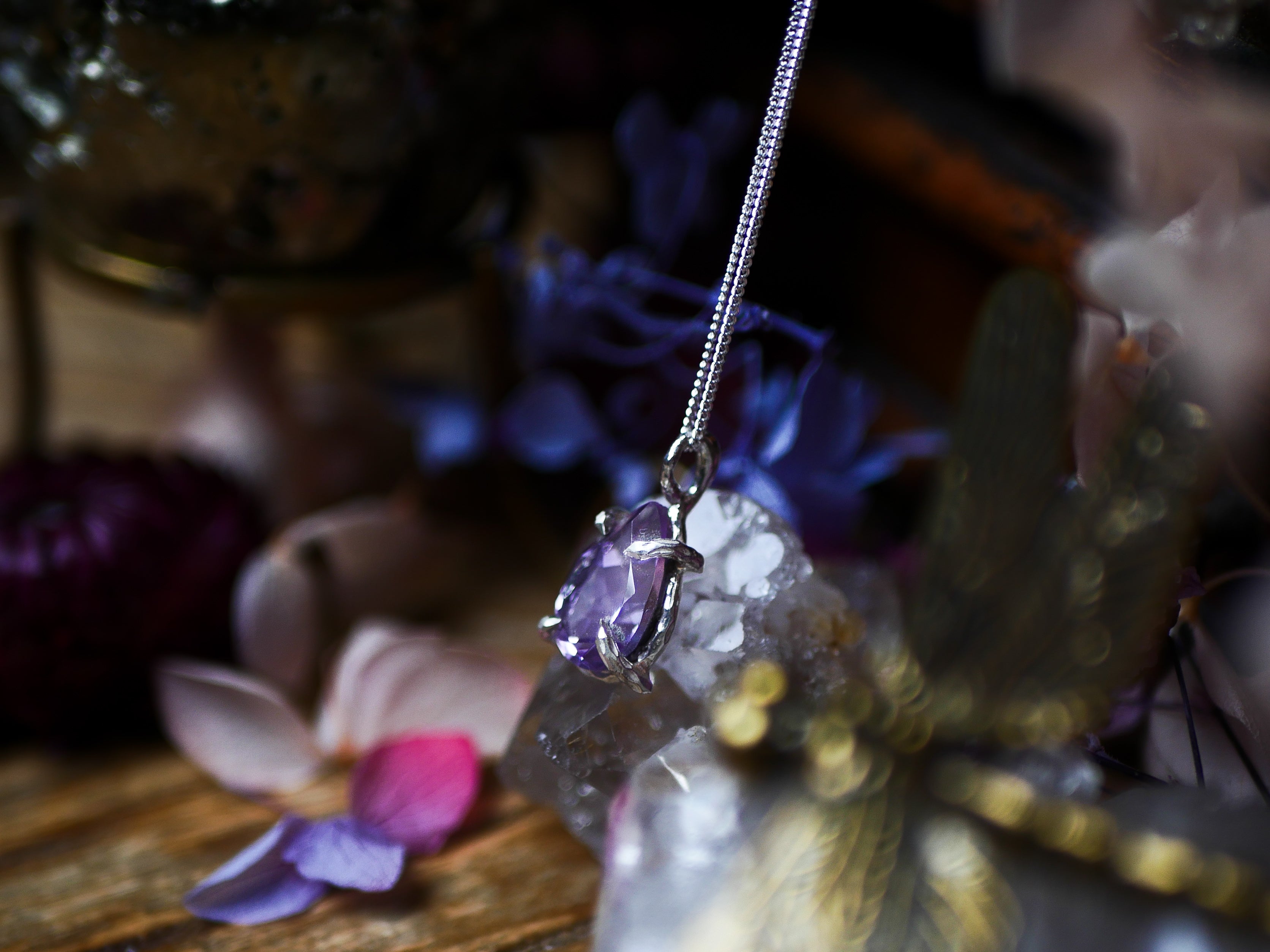 Collier "Griffe" Améthyste - Argent 925