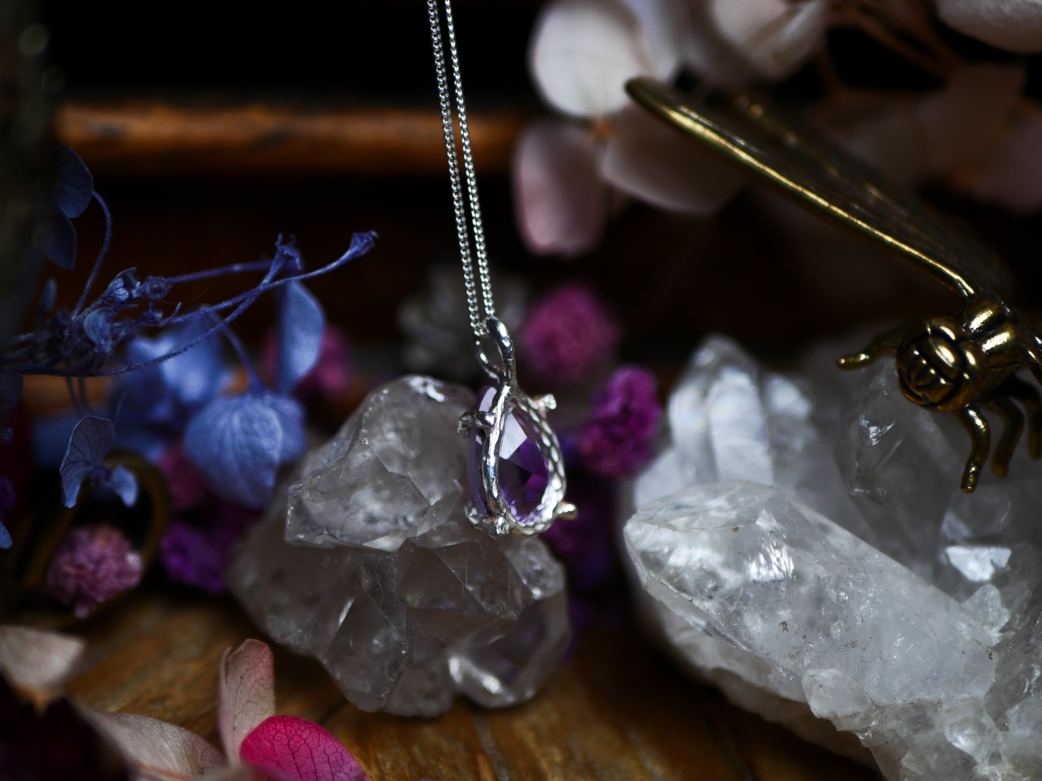 Collier "Griffe" Améthyste - Argent 925