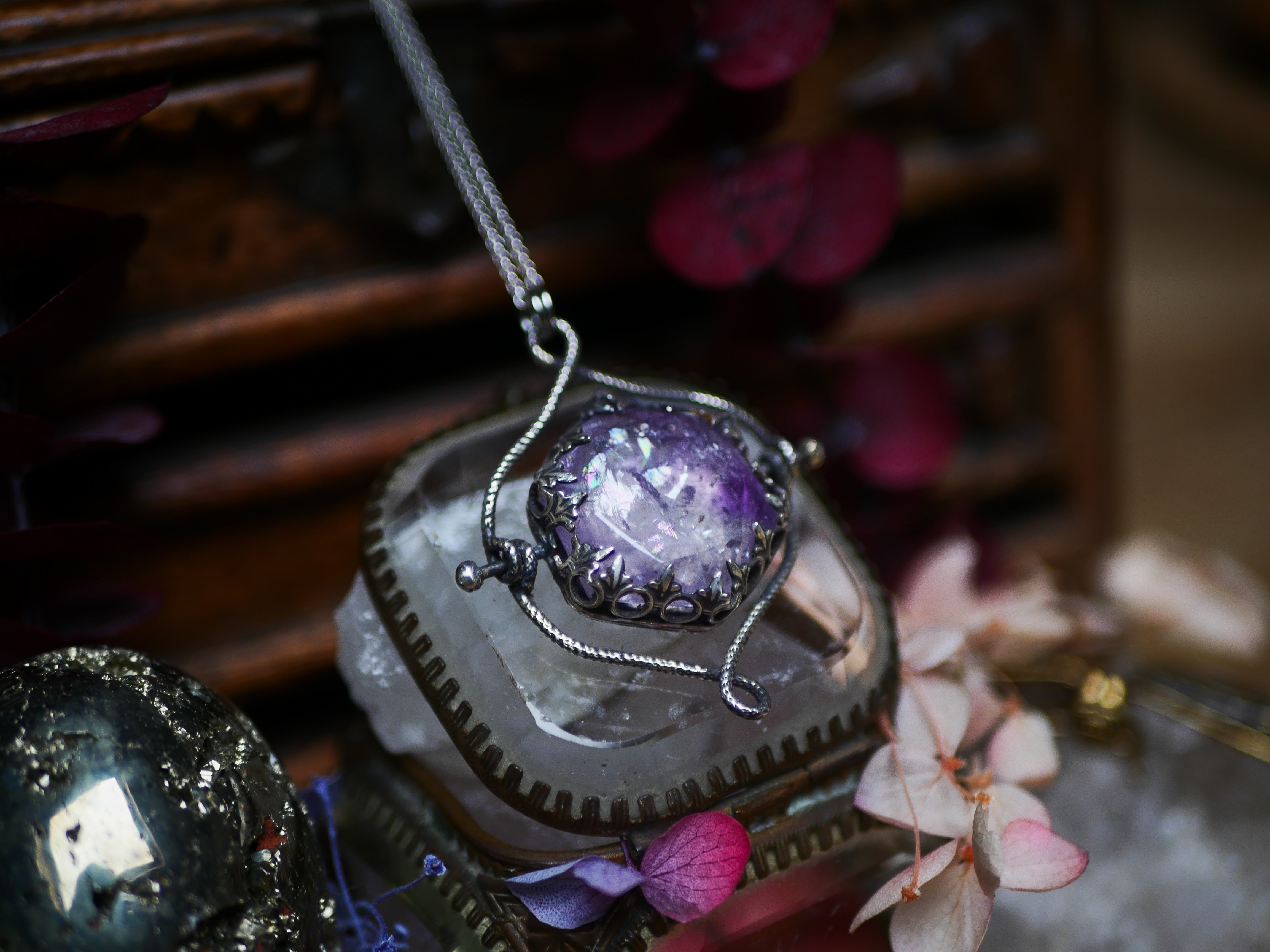 Talisman réversible - Améthyste & Super Seven - Argent 925