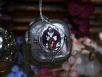 Charger l&#39;image dans la galerie, Talisman réversible - Améthyste trapiche &amp; Kyanite orange - Argent 925
