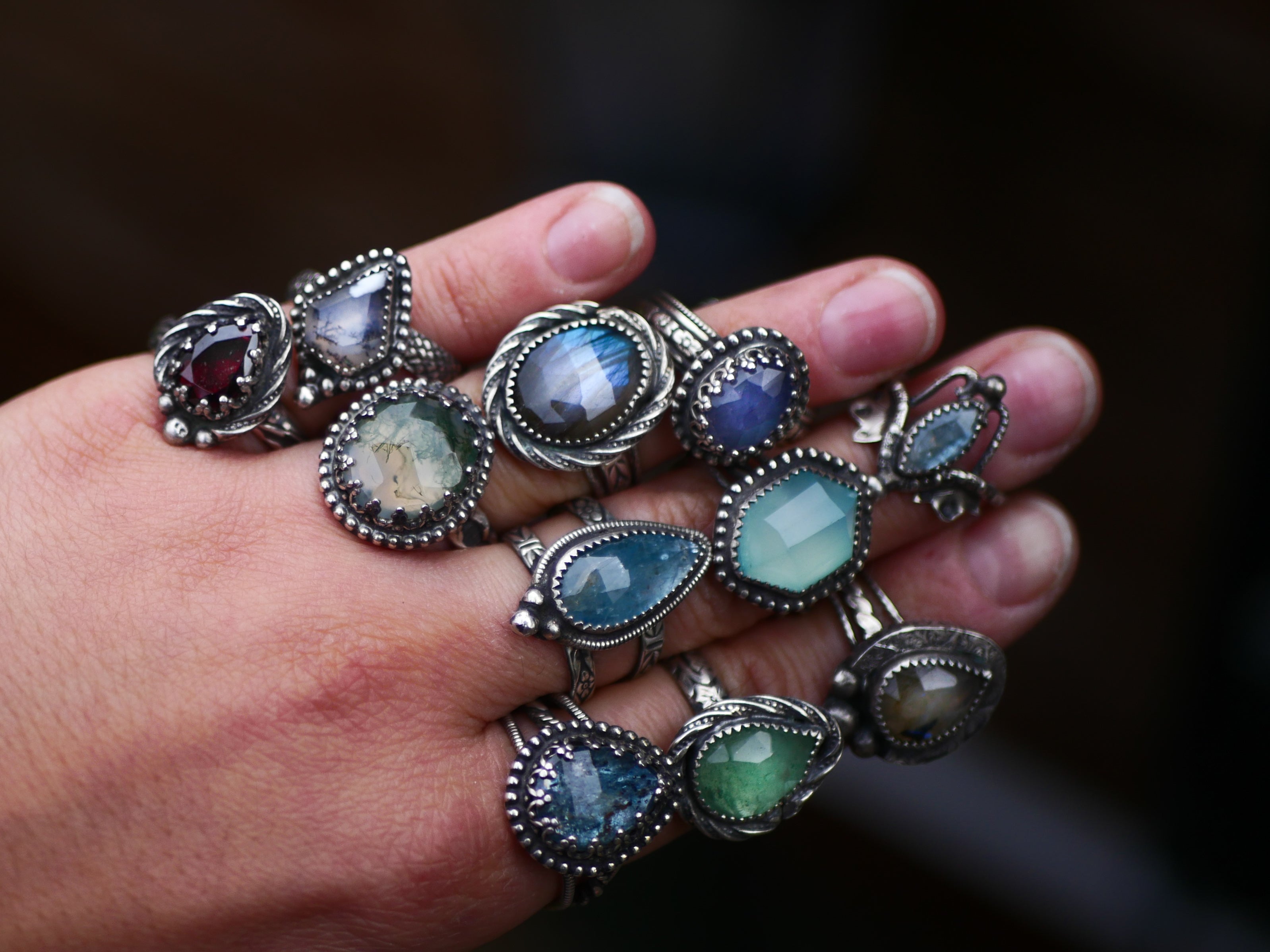 Bague réglable Labradorite II - Argent 925