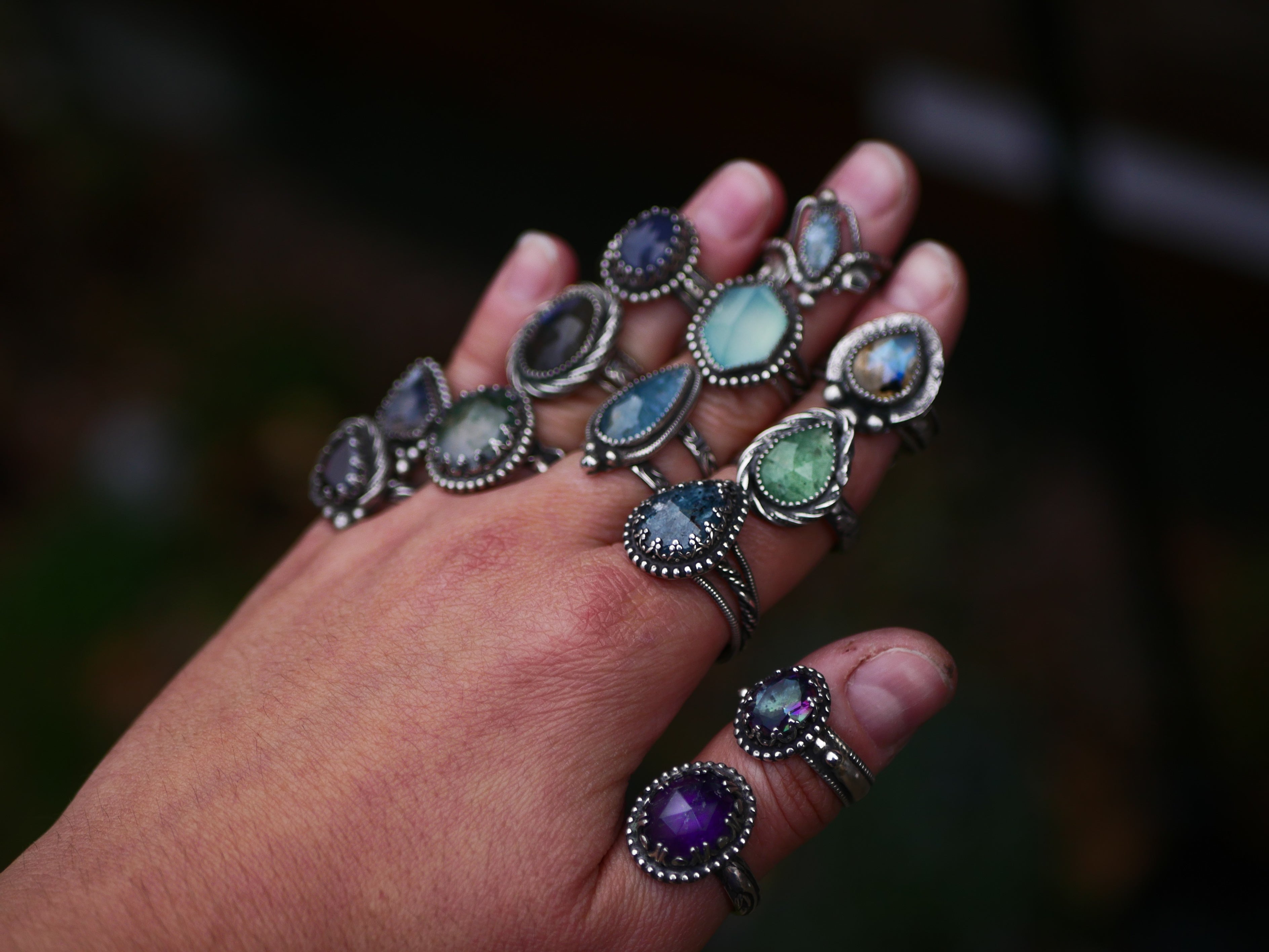 Bague réglable Labradorite II - Argent 925