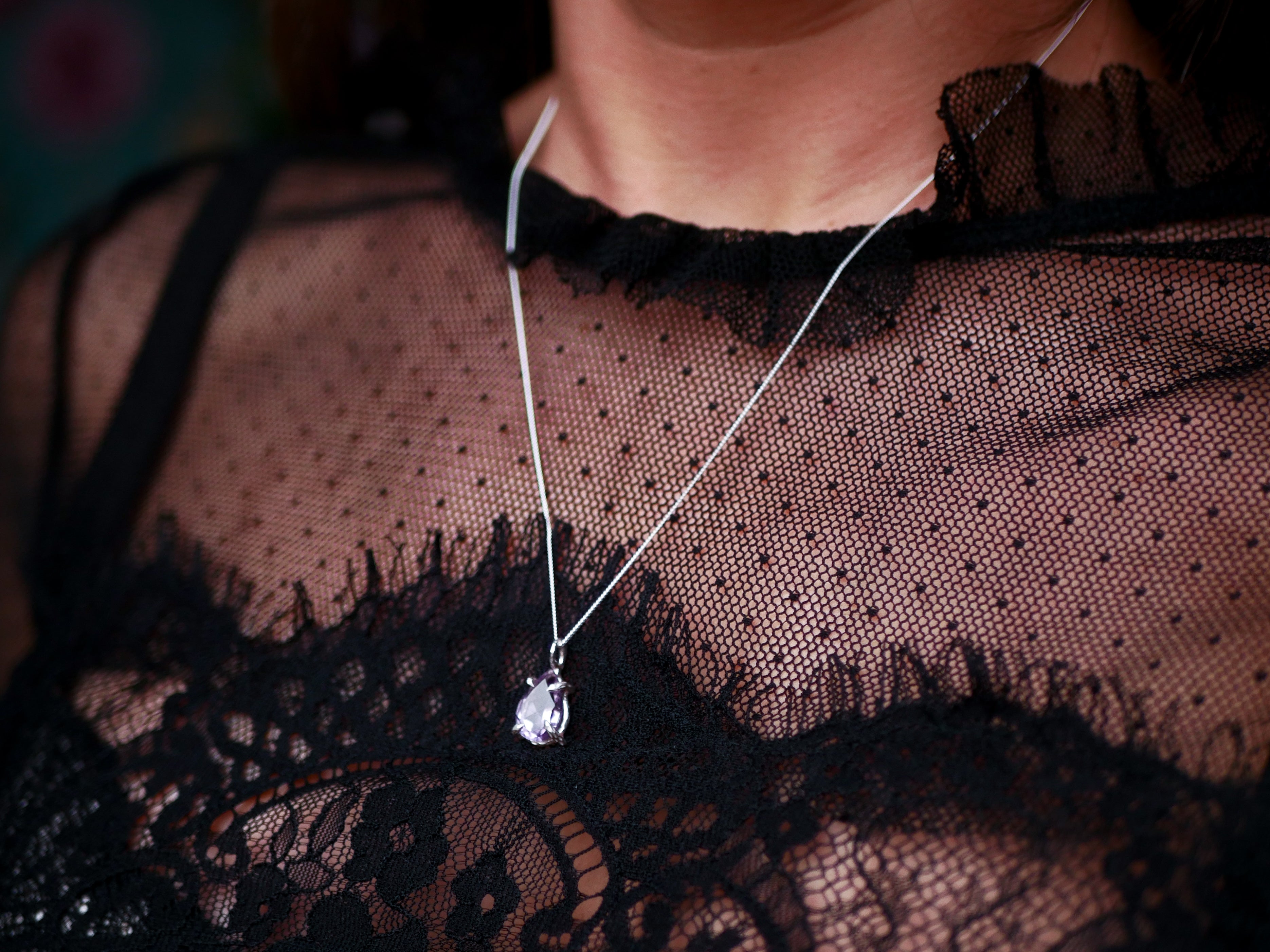 Collier "Griffe" Améthyste - Argent 925