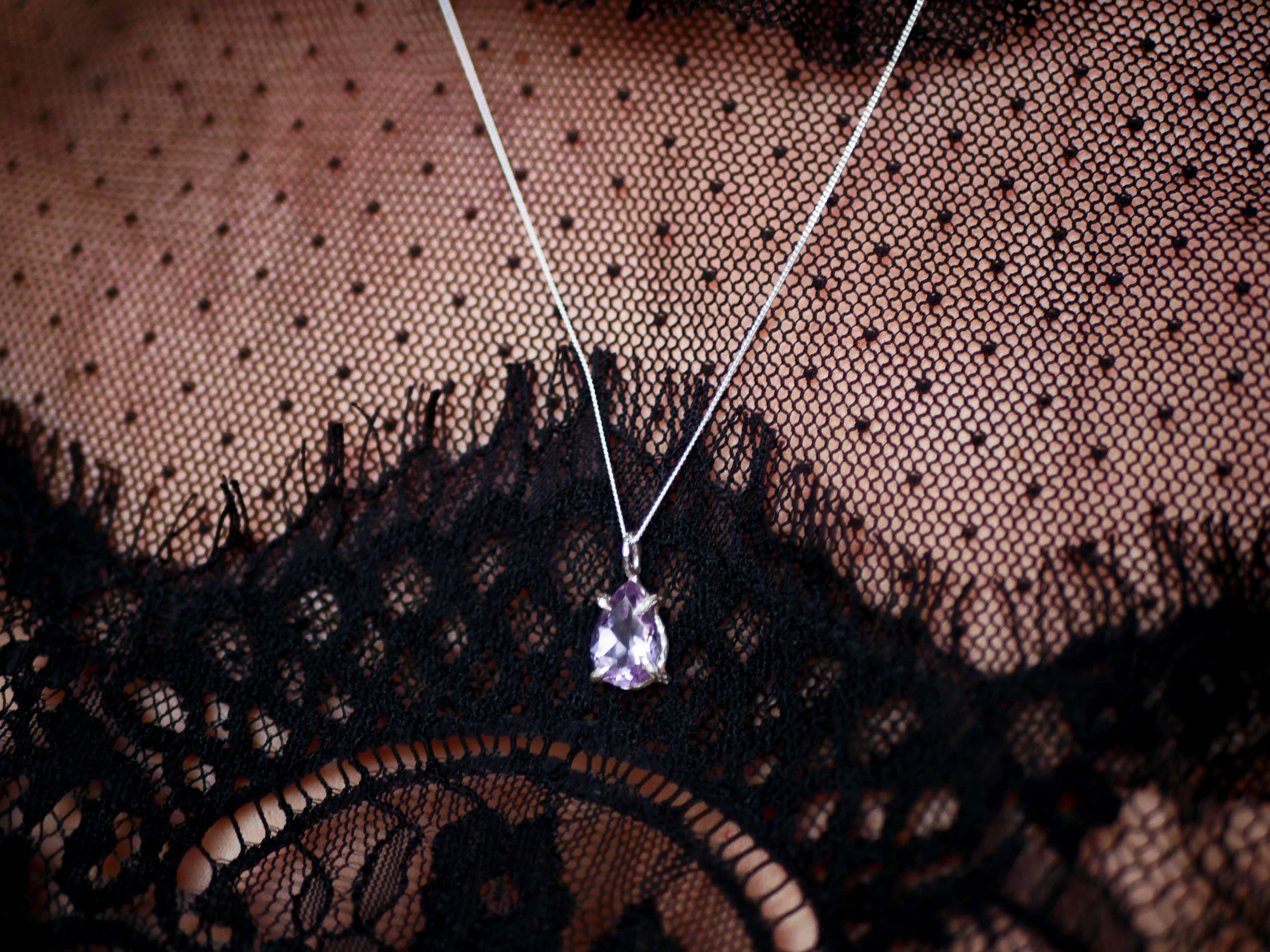 Collier "Griffe" Améthyste - Argent 925