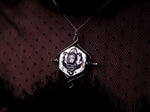 Charger l&#39;image dans la galerie, Talisman réversible - Quartz Rose &amp; Diamant d&#39;Herkimer- Argent 925
