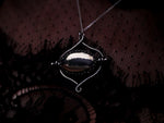 Charger l&#39;image dans la galerie, Talisman réversible - Pyrite sur schiste &amp; Topaze impériale - Argent 925
