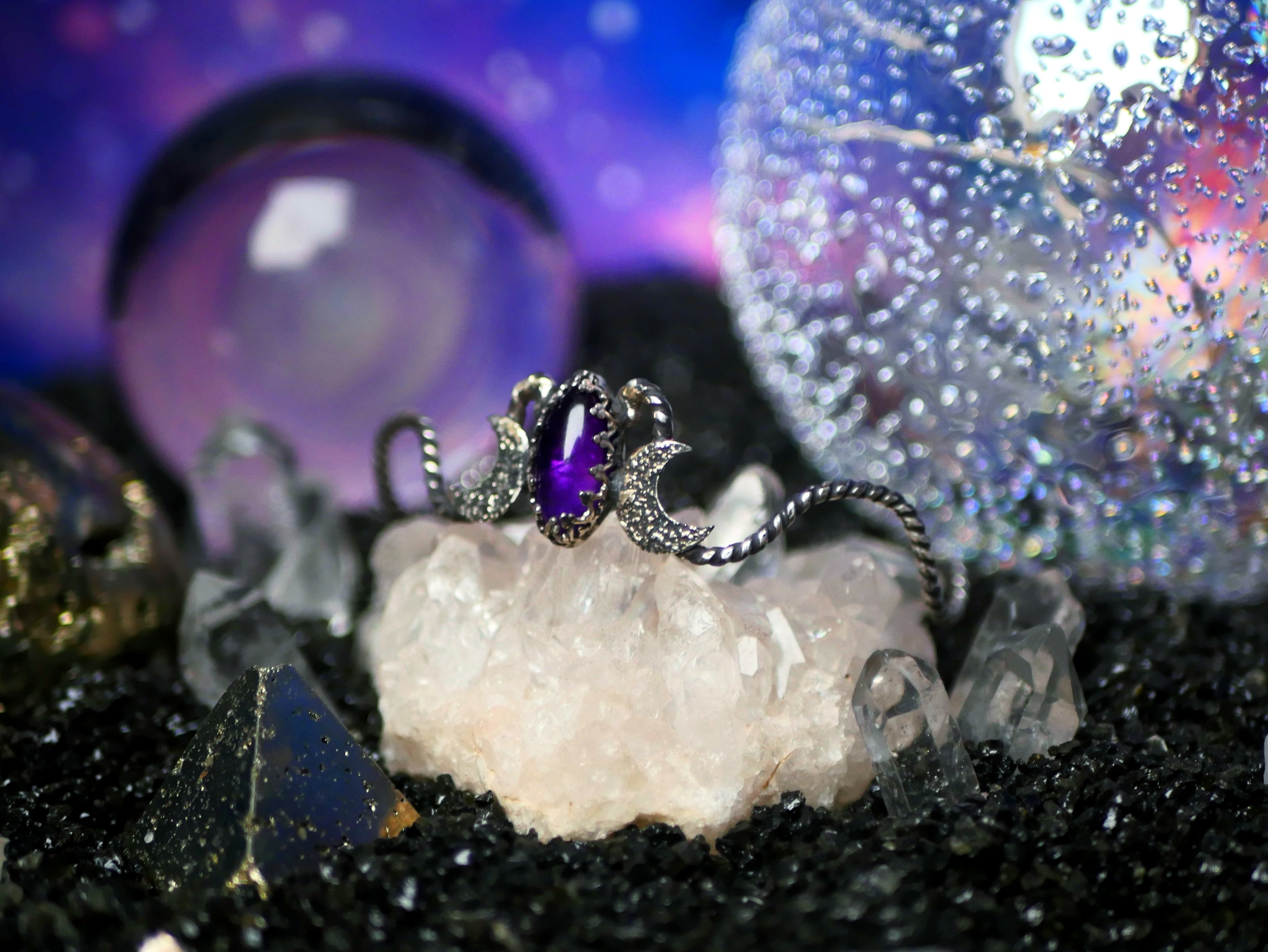 Jonc Cosmique - Améthyste - Argent 925