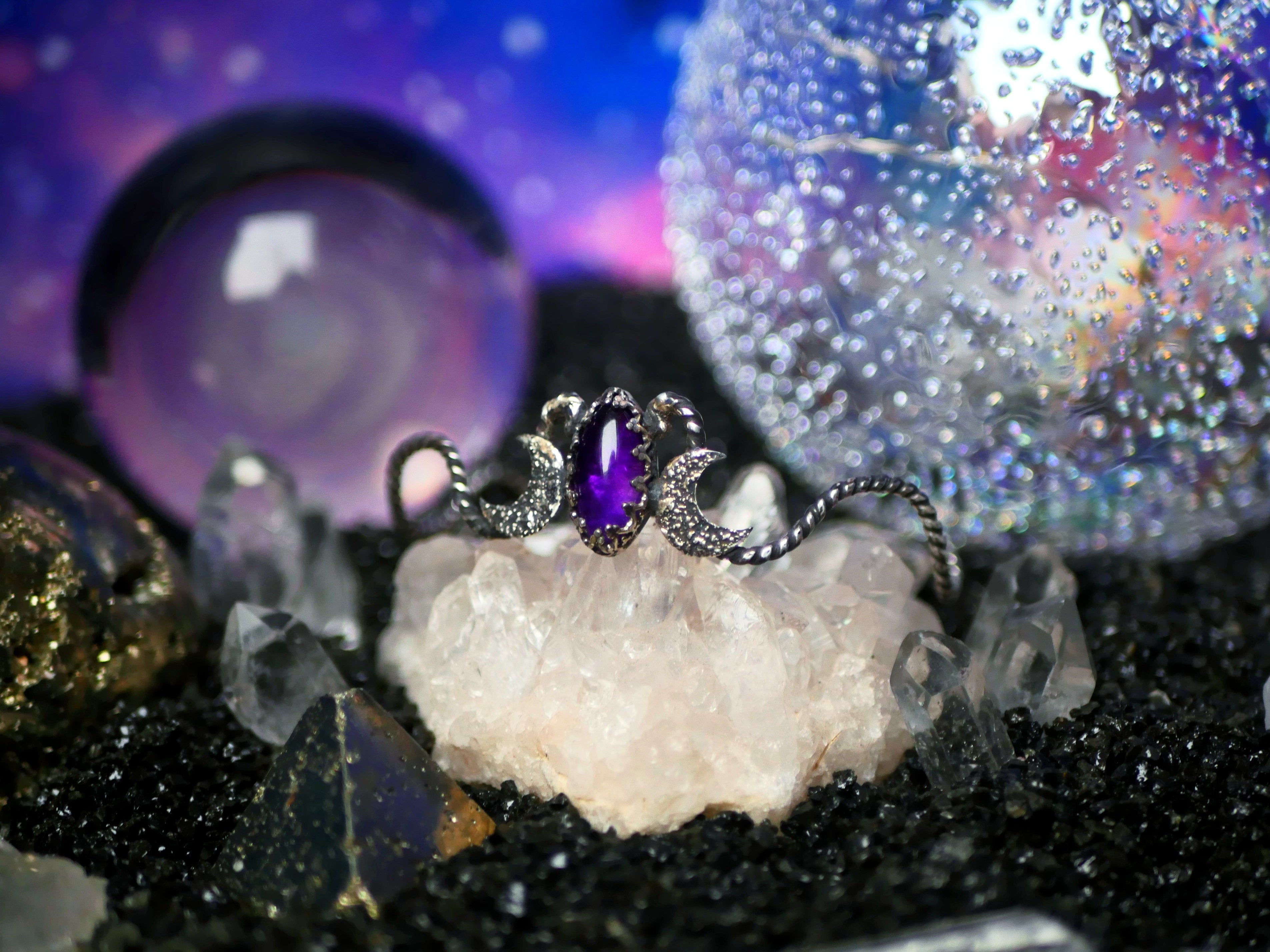 Jonc Cosmique - Améthyste - Argent 925