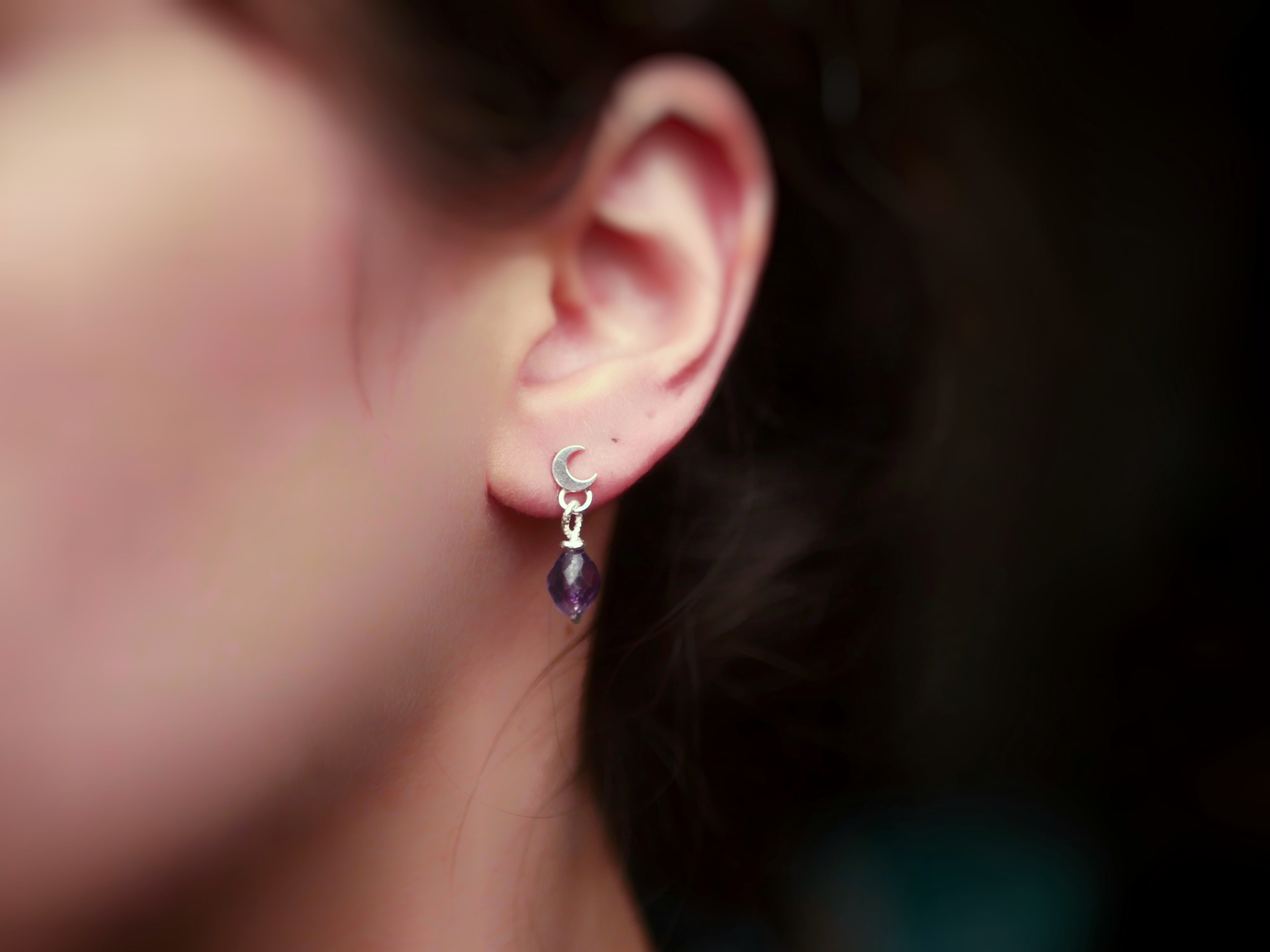 Boucles d'oreilles Cosmique II - Fluorine - Argent 925