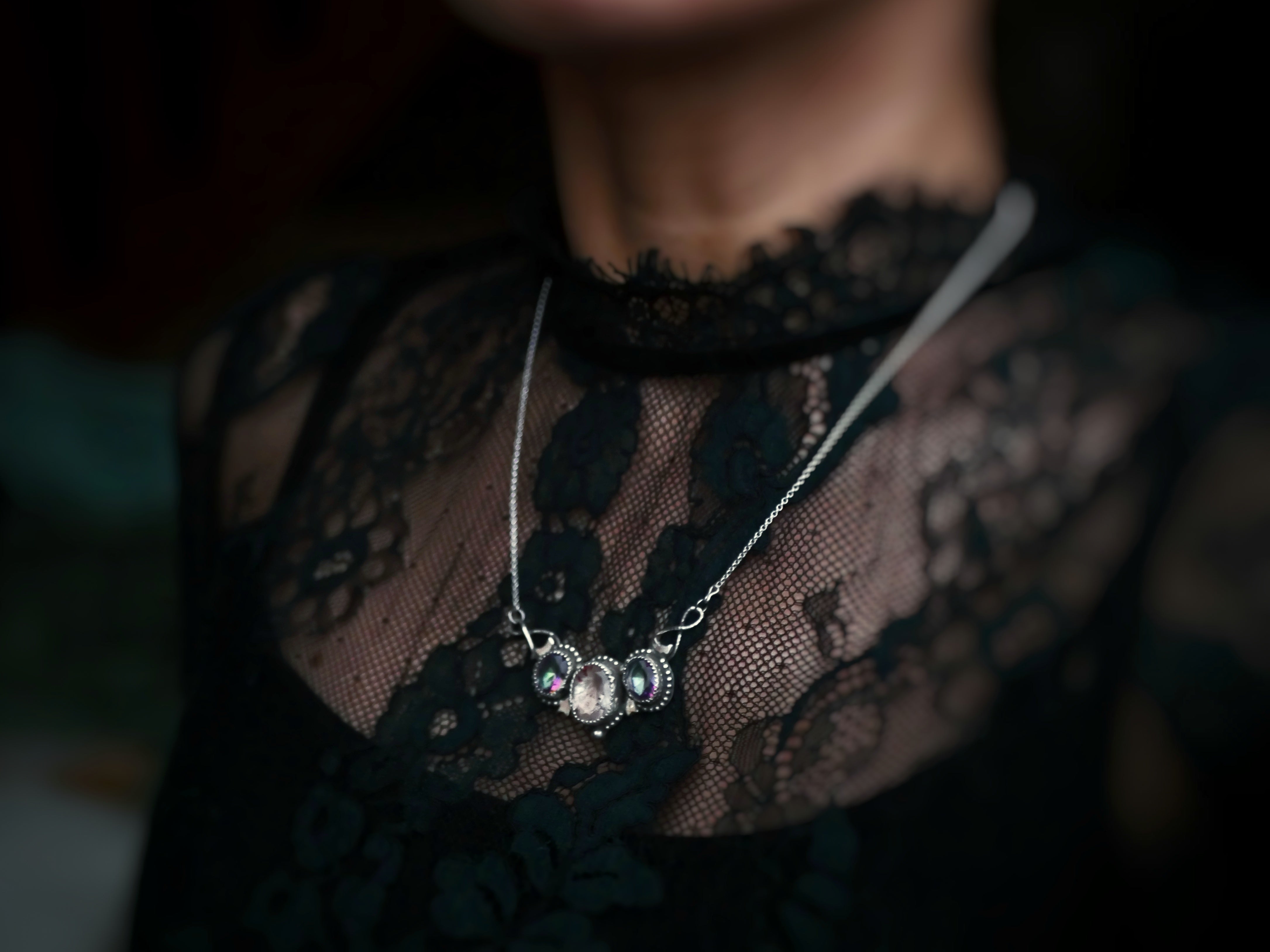 Collier Cosmique II - Super Seven & Topazes mystiques - Argent 925