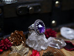 Charger l&#39;image dans la galerie, Bague réglable Améthyste - Argent 925
