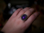 Charger l&#39;image dans la galerie, Bague réglable Améthyste - Argent 925
