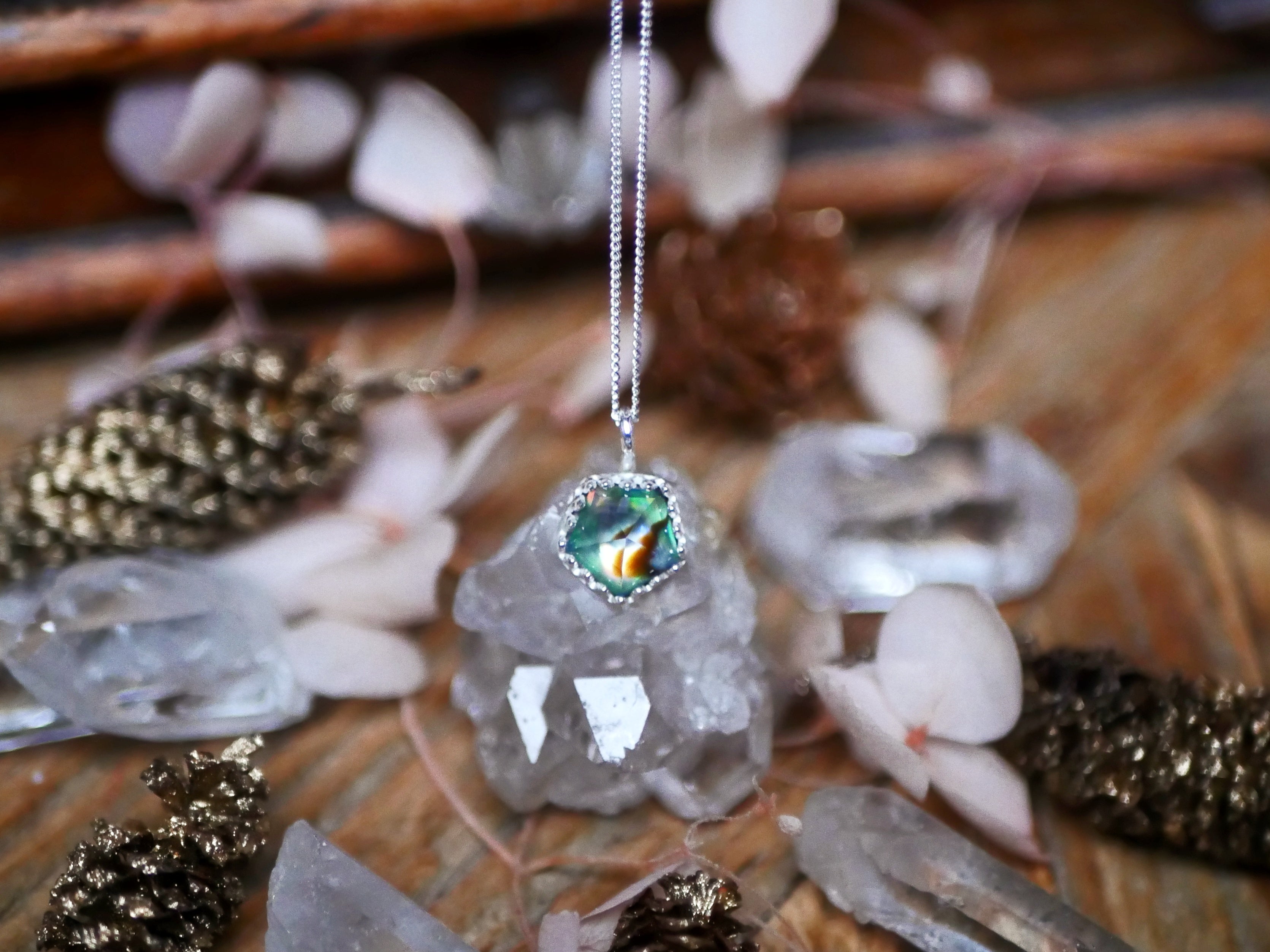 Collier "Simple" Ormeau & Quartz - Argent 925