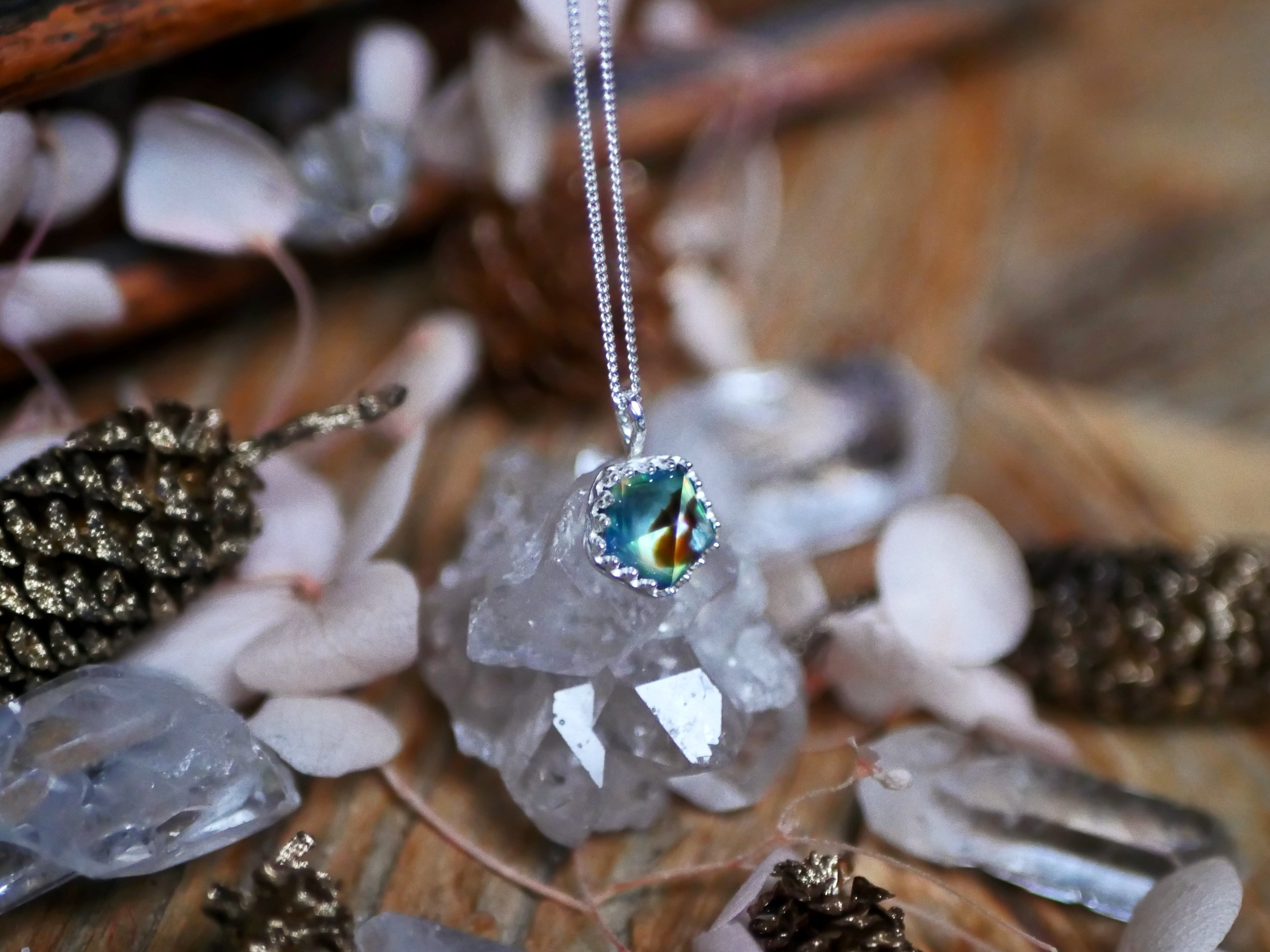 Collier "Simple" Ormeau & Quartz - Argent 925