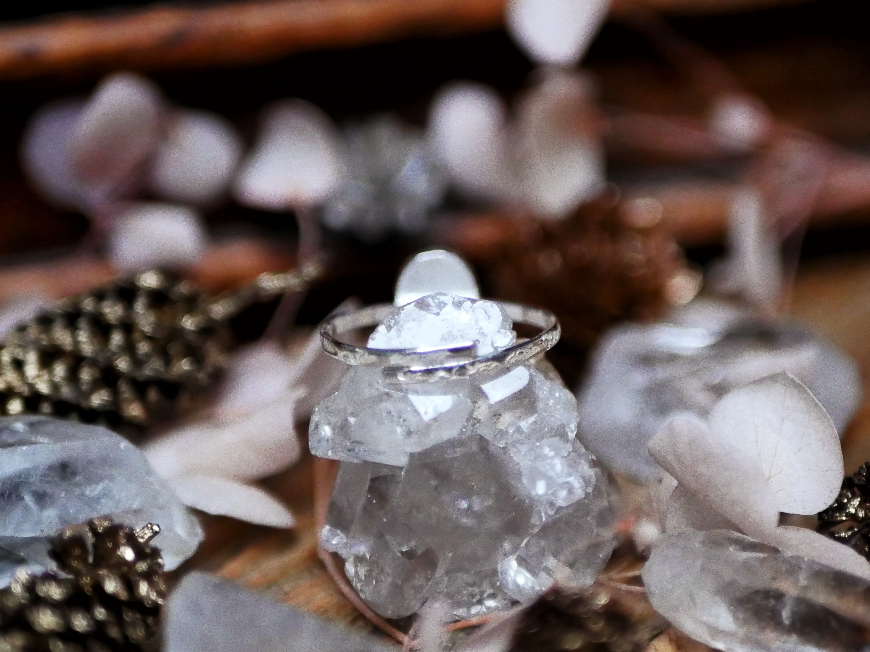 Bague fine réglable Super Seven - Argent 925