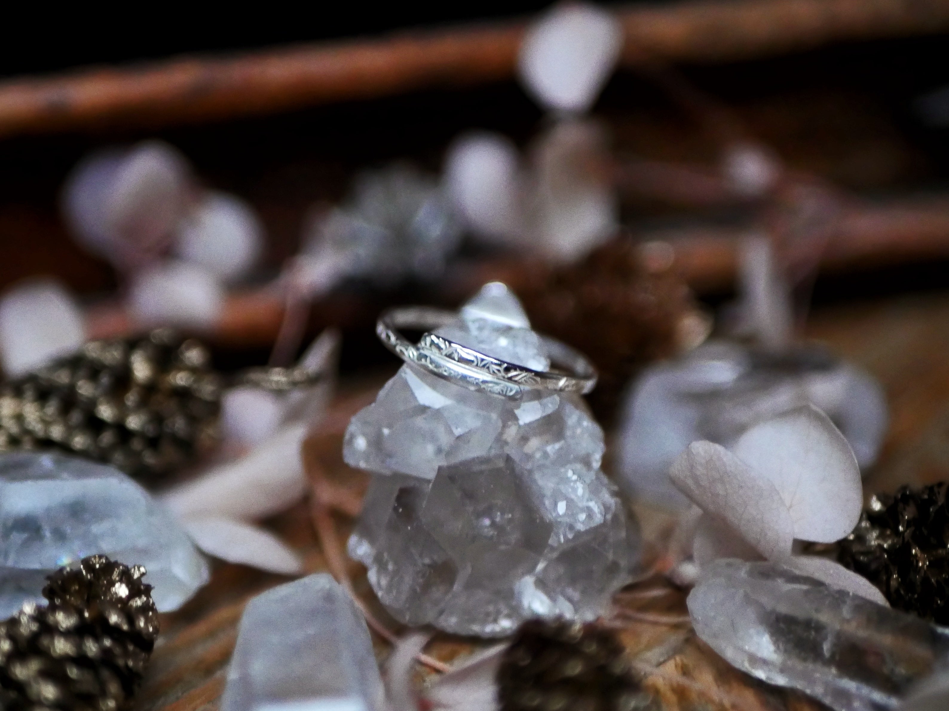 Bague fine réglable Améthyste - Argent 925