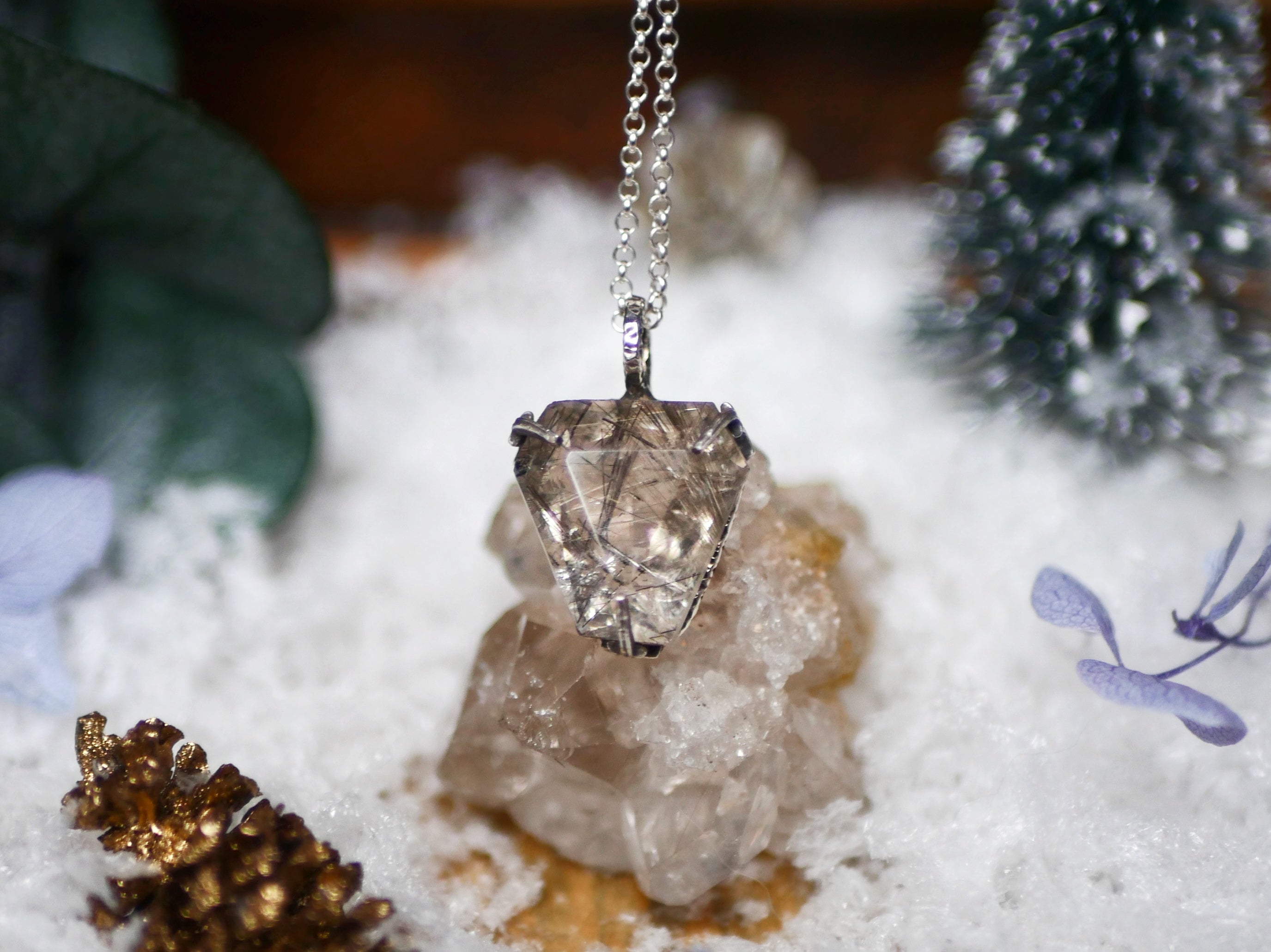 Collier Quartz Rutile - Argent 925