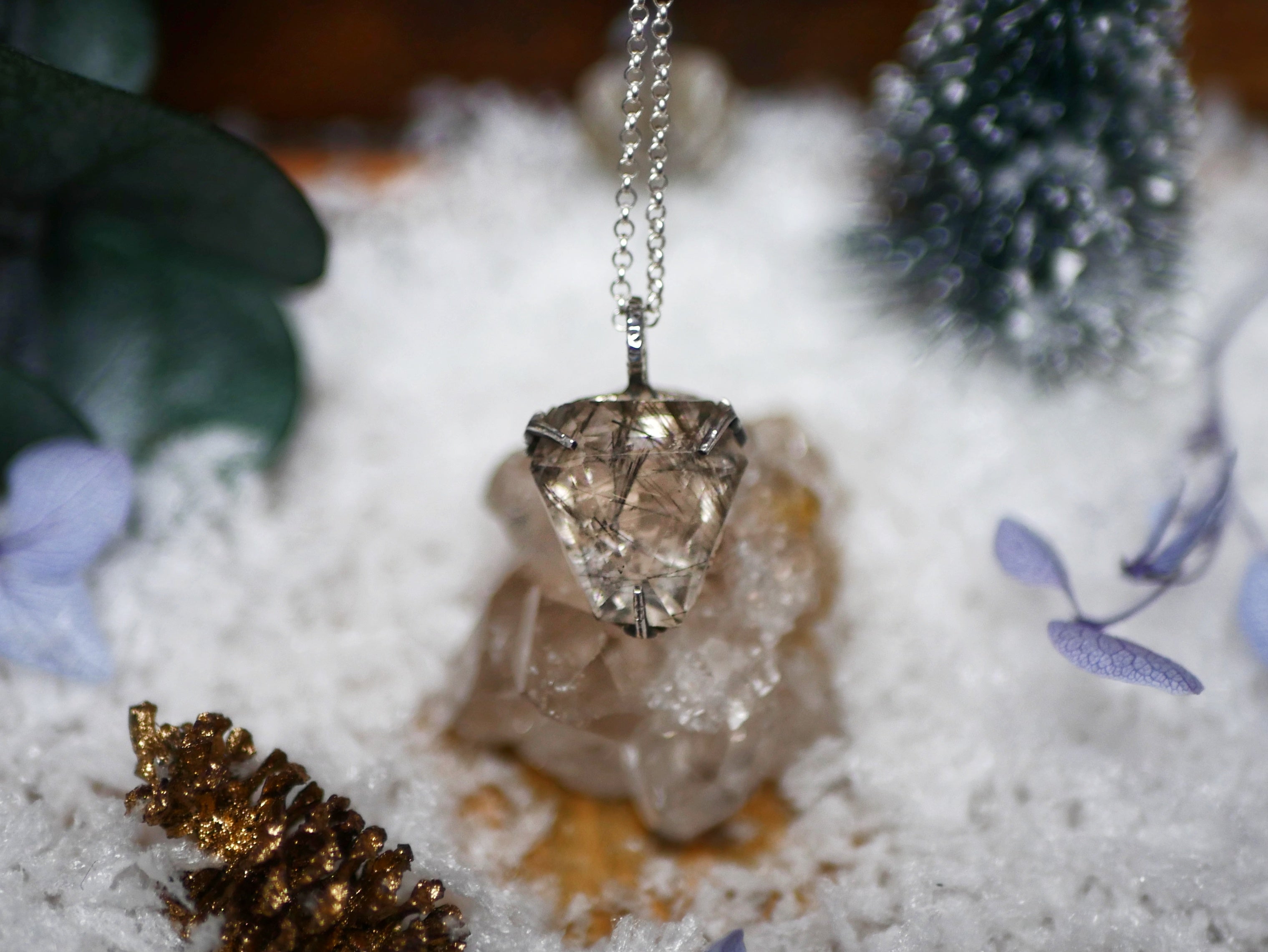 Collier Quartz Rutile - Argent 925