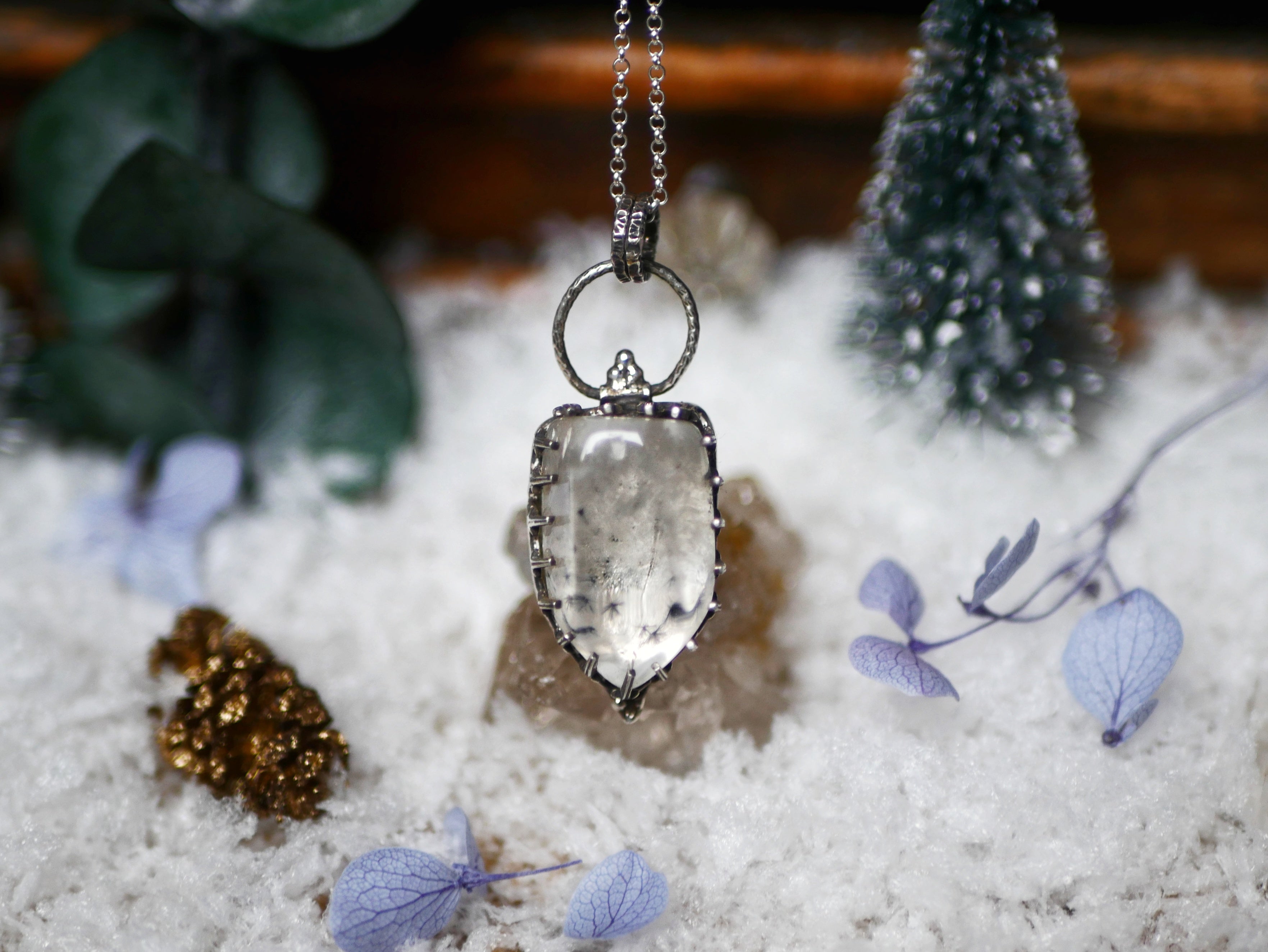 Collier Quartz Hollandite - Argent 925