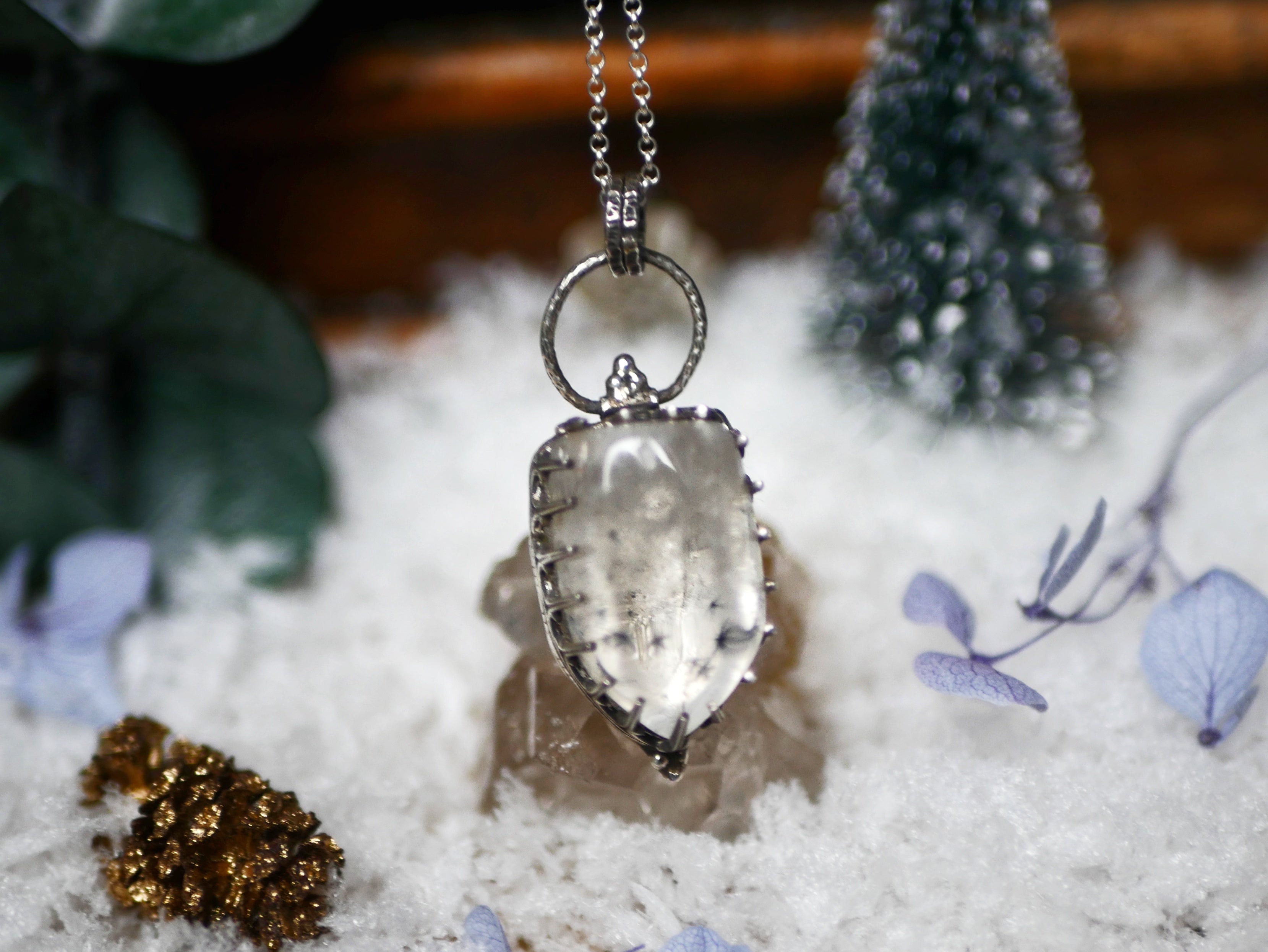 Collier Quartz Hollandite - Argent 925