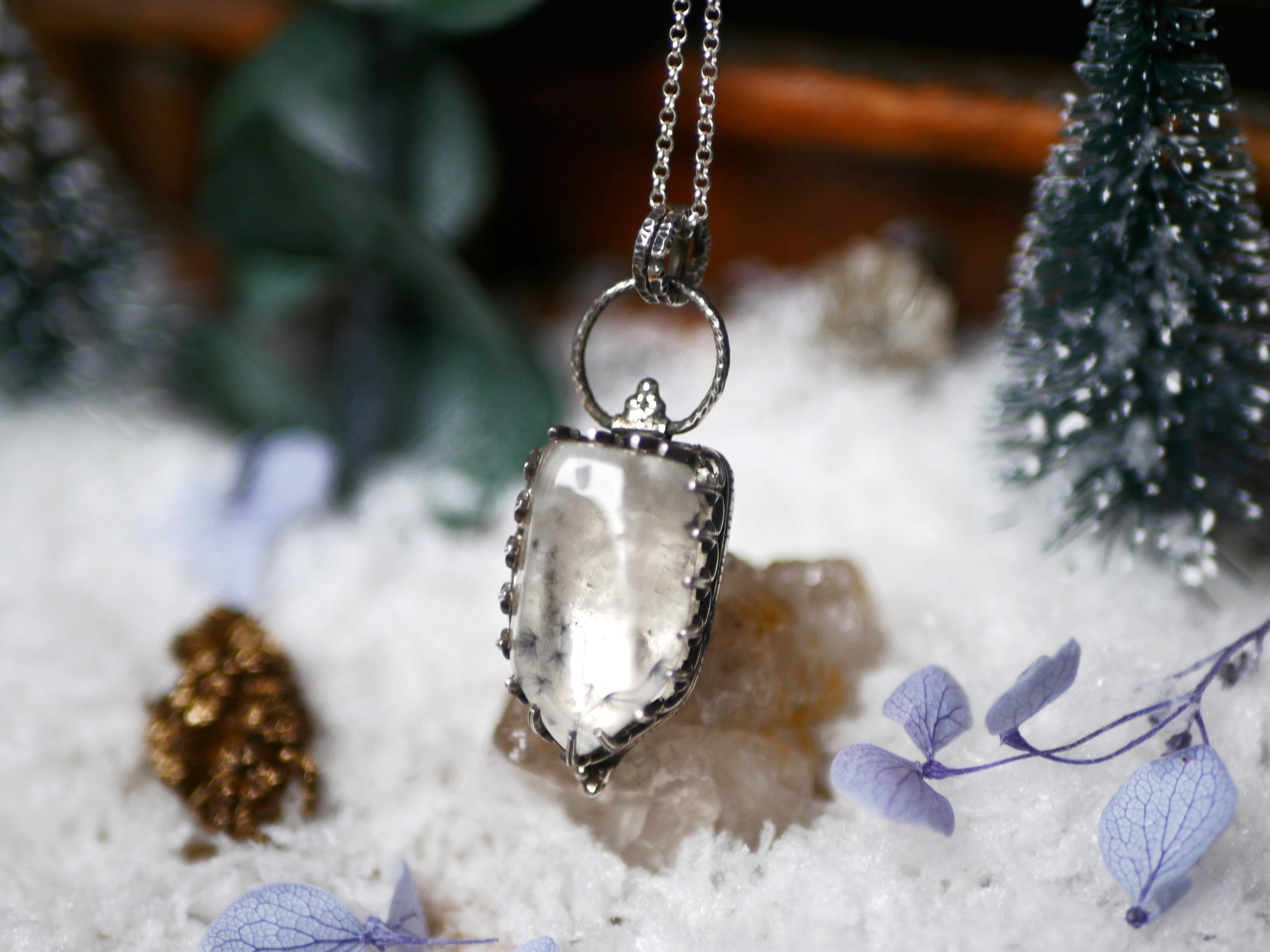 Collier Quartz Hollandite - Argent 925