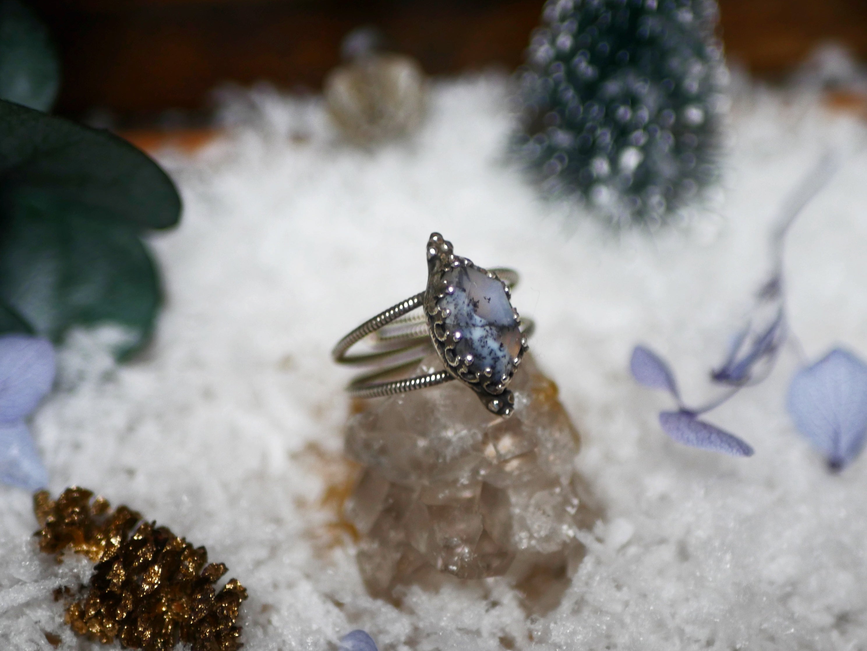 Bague Agate Dendritique I - Argent 925