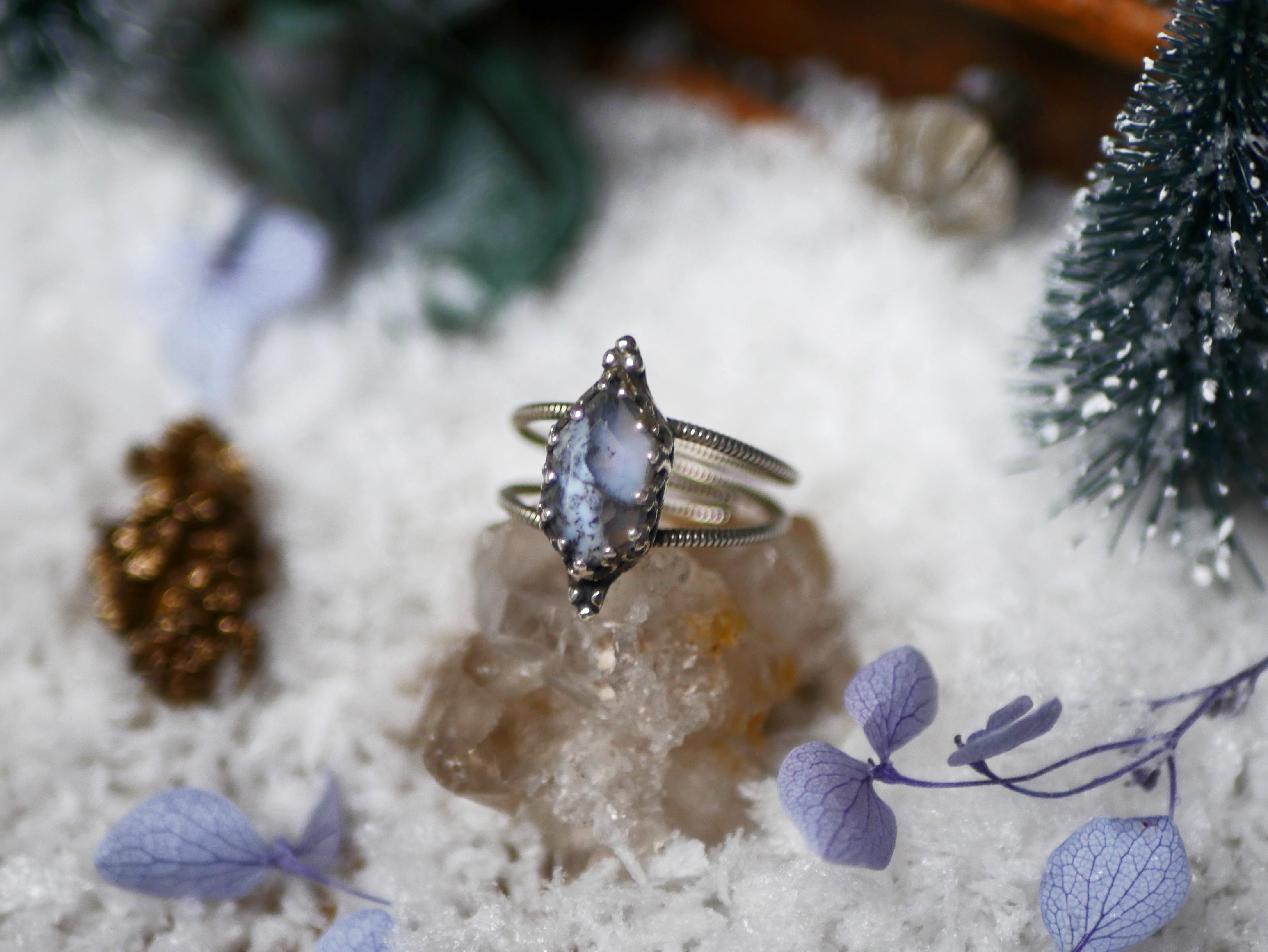 Bague Agate Dendritique I - Argent 925