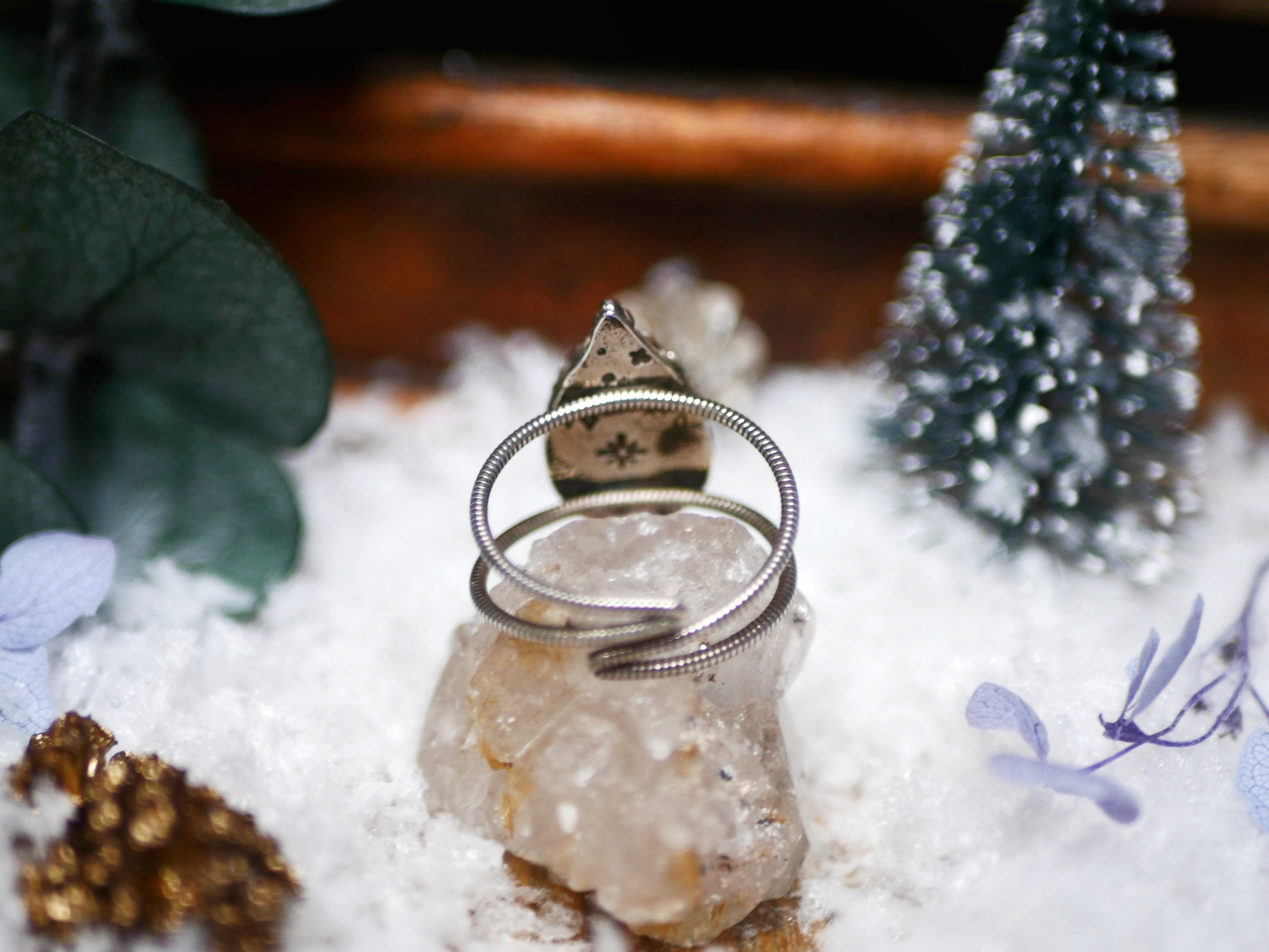 Bague Agate Dendritique II - Argent 925