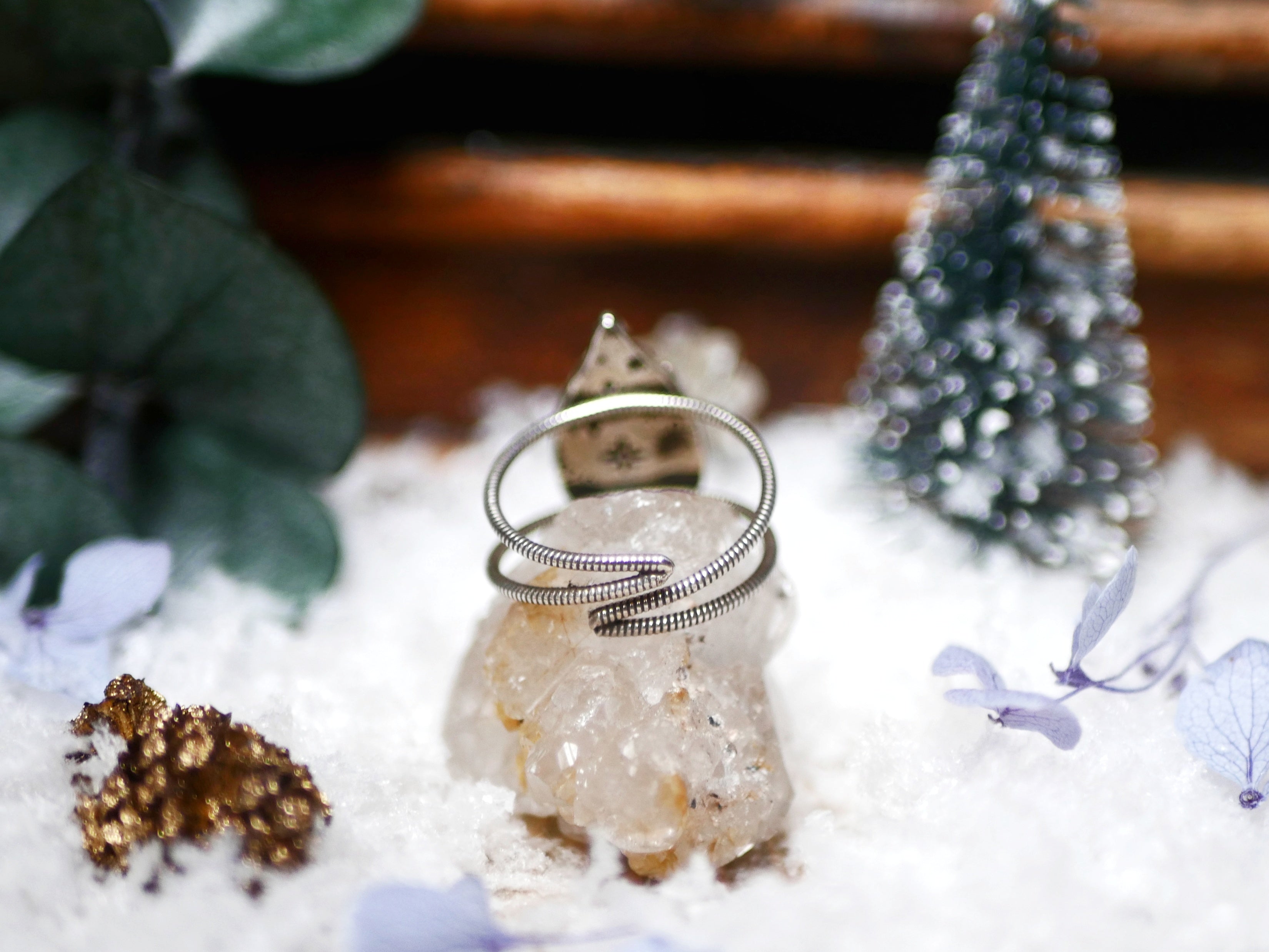 Bague Agate Dendritique II - Argent 925