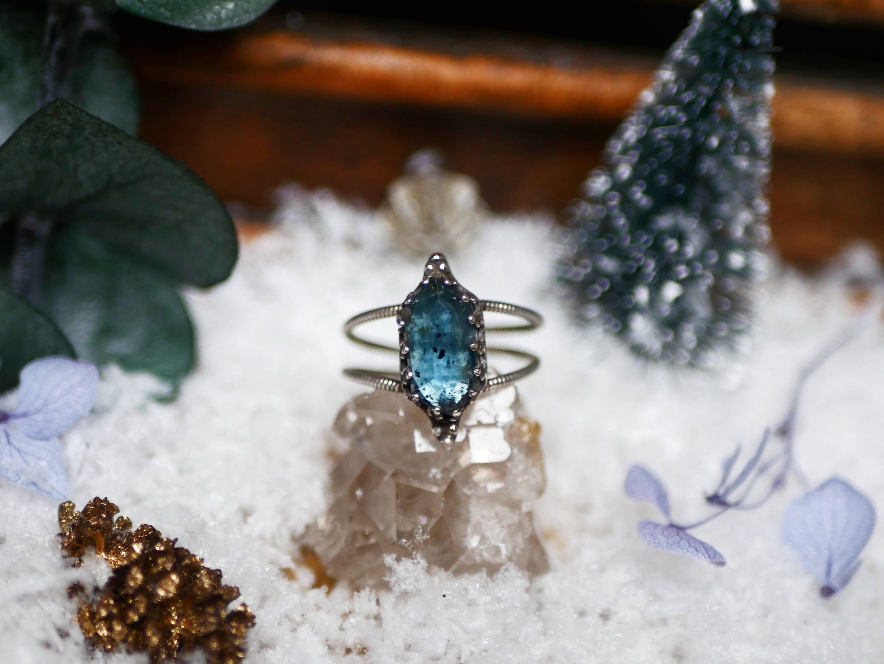 Bague Kyanite Teal - Argent 925