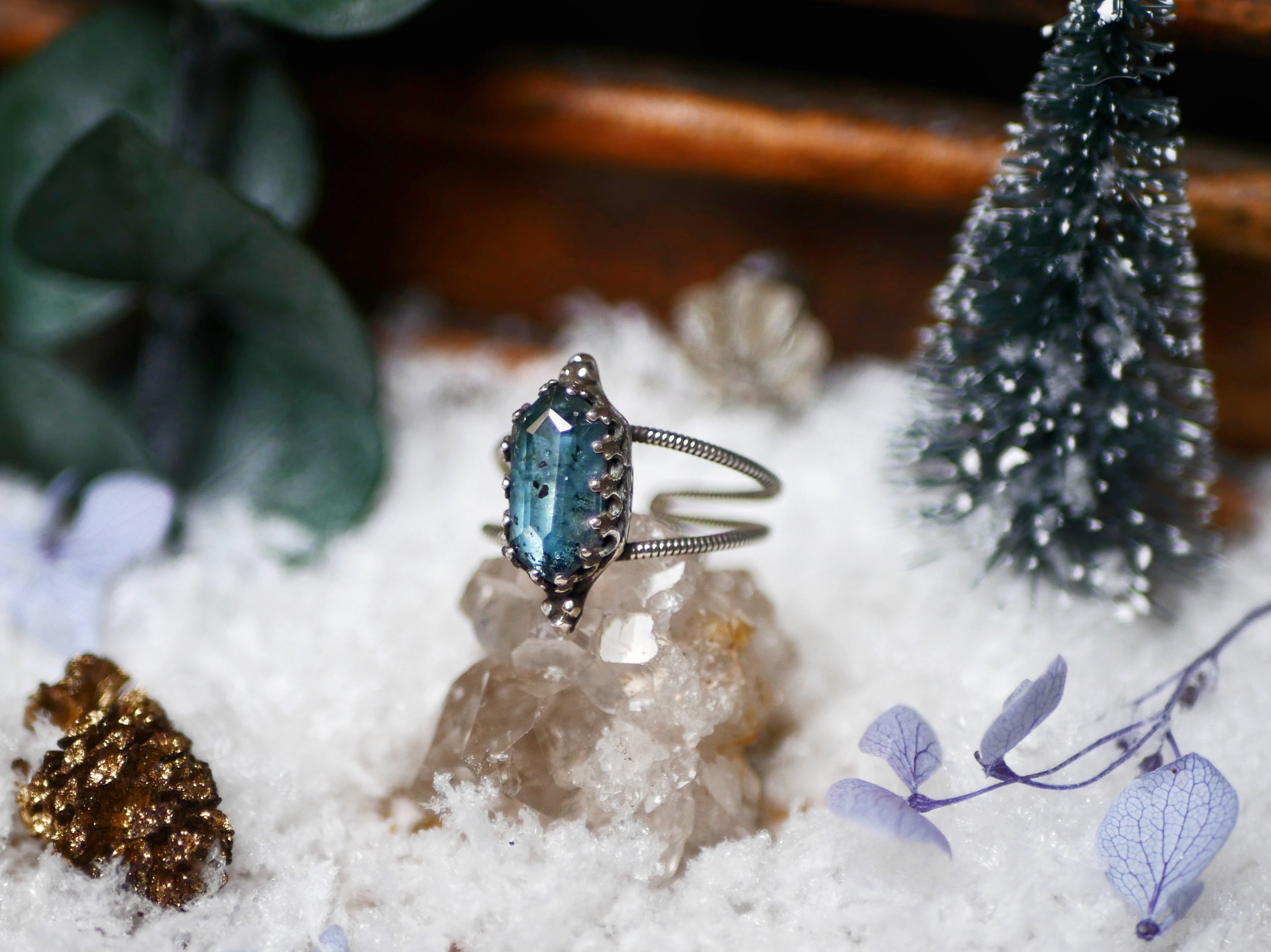 Bague Kyanite Teal - Argent 925
