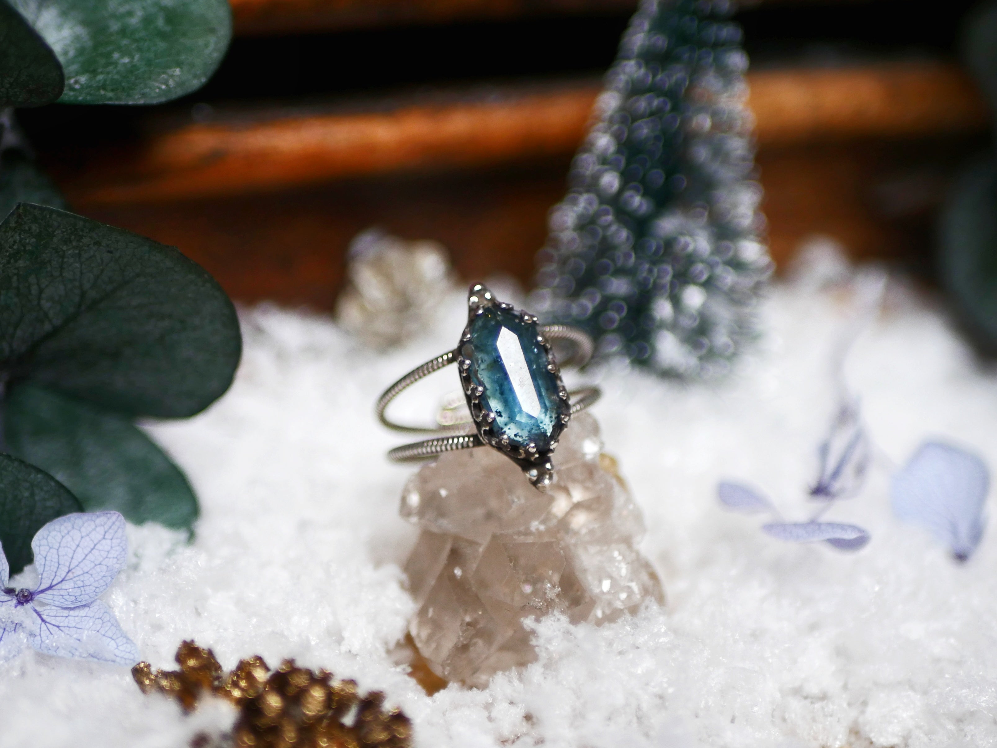 Bague Kyanite Teal - Argent 925