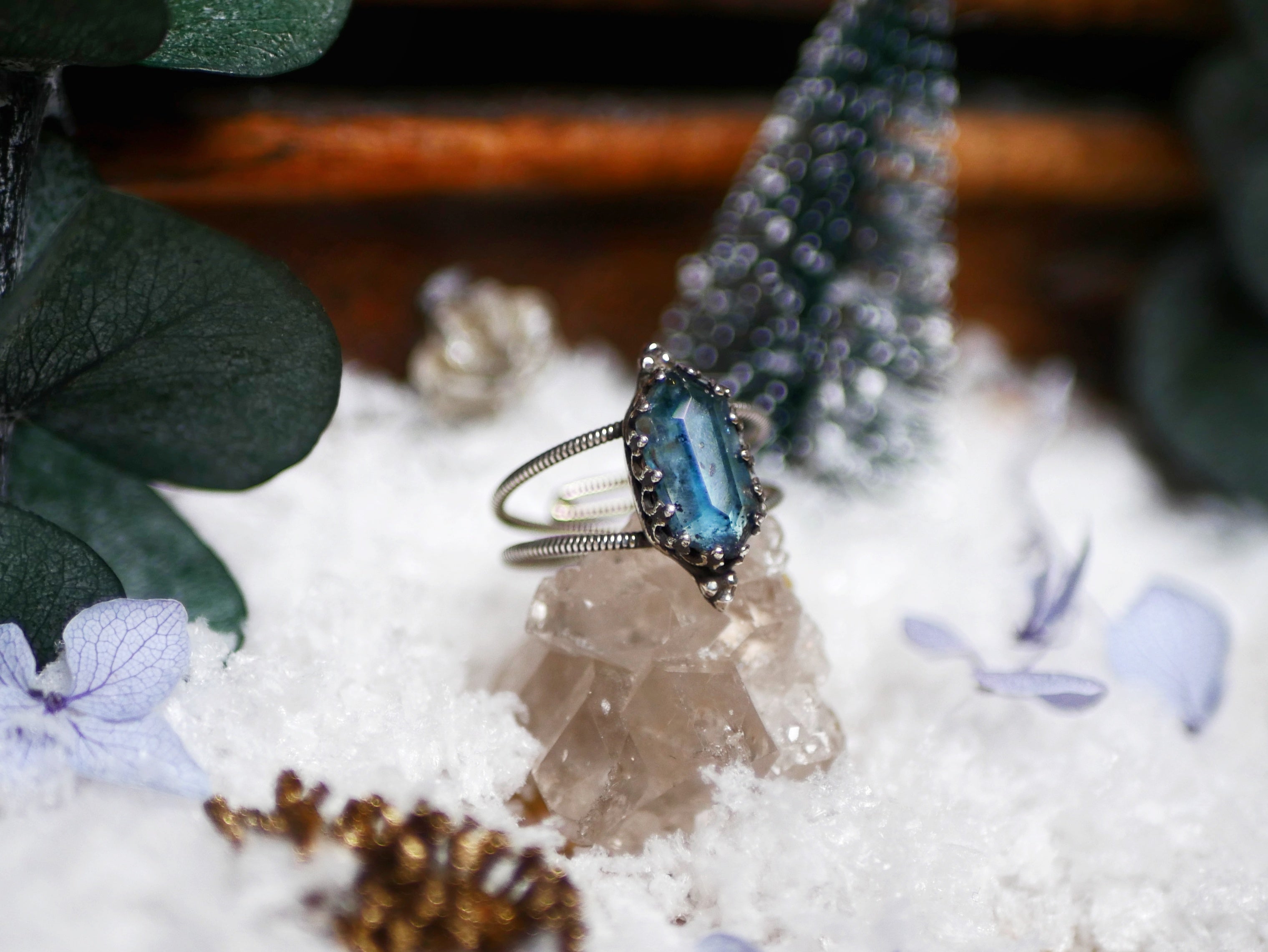 Bague Kyanite Teal - Argent 925