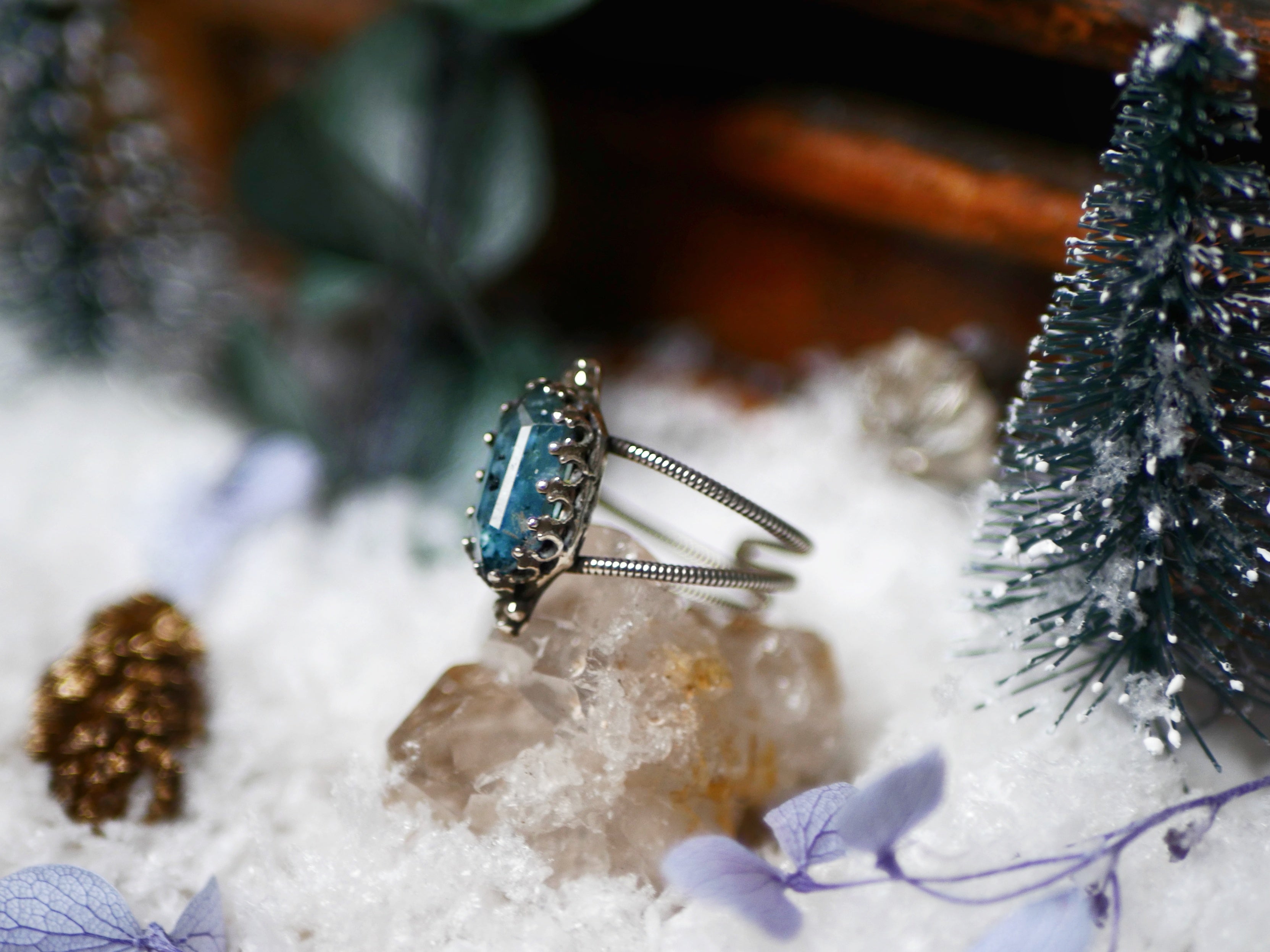 Bague Kyanite Teal - Argent 925