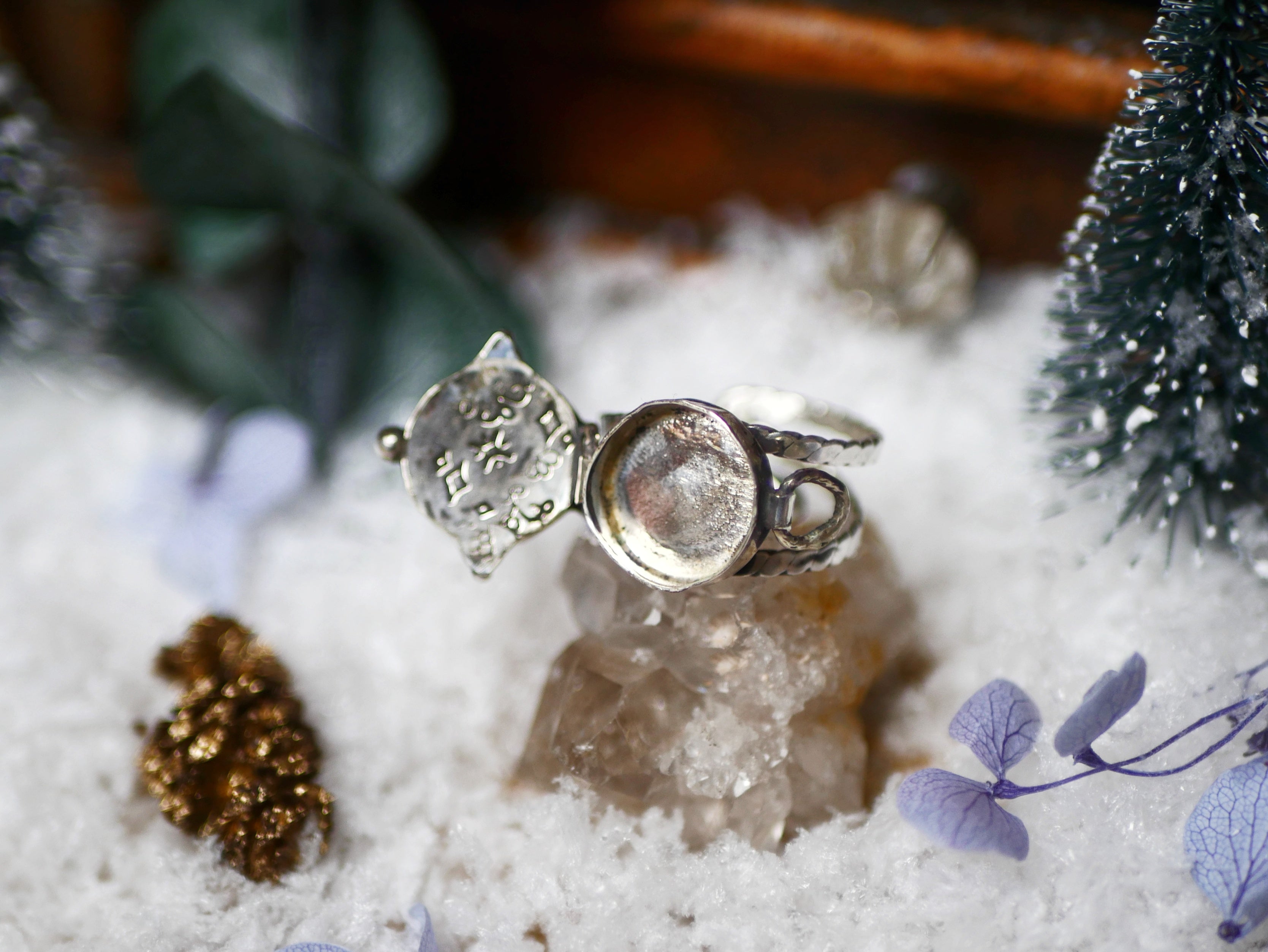 Bague Poison Agate Dendritique - Argent 925