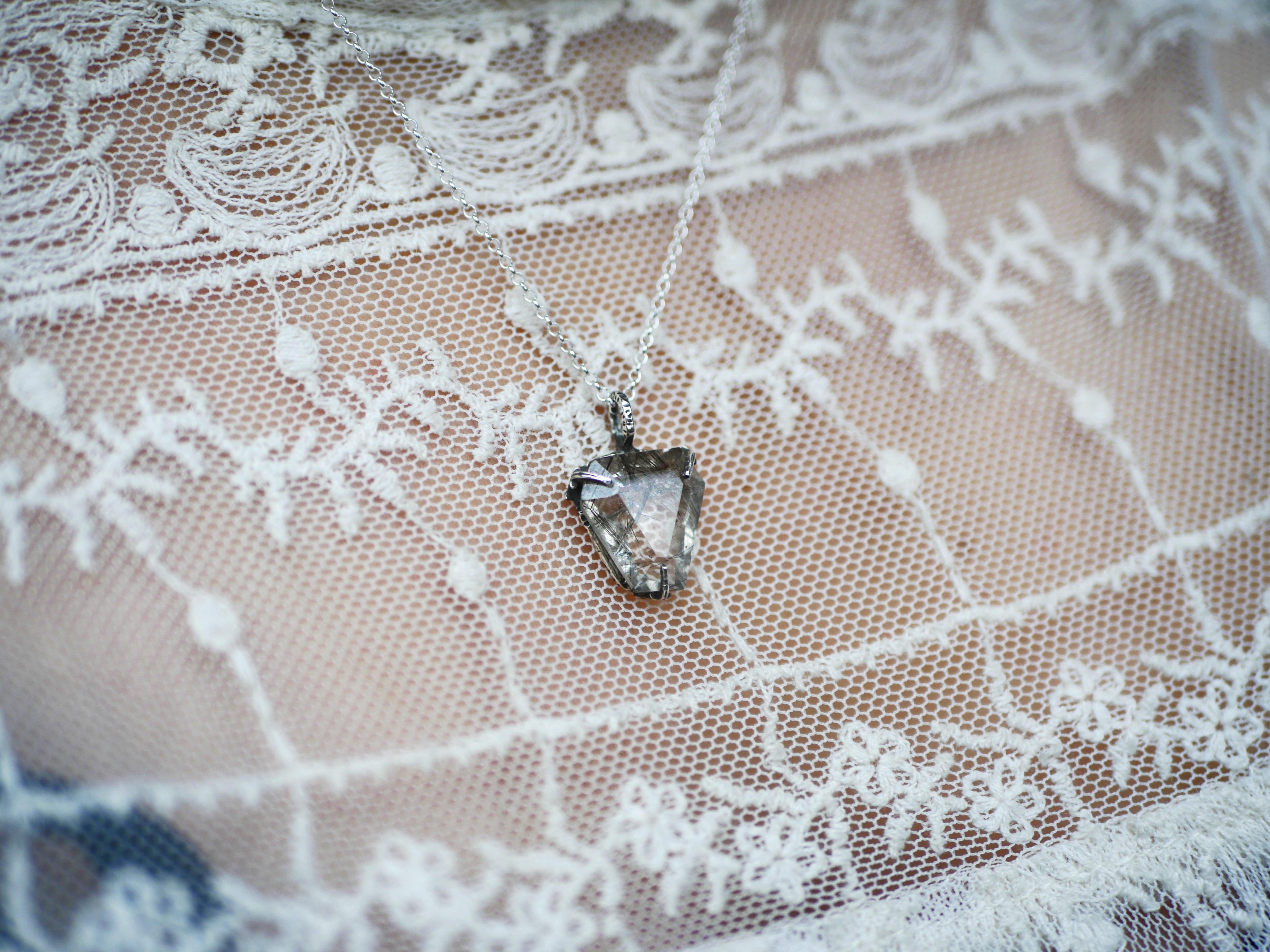 Collier Quartz Rutile - Argent 925