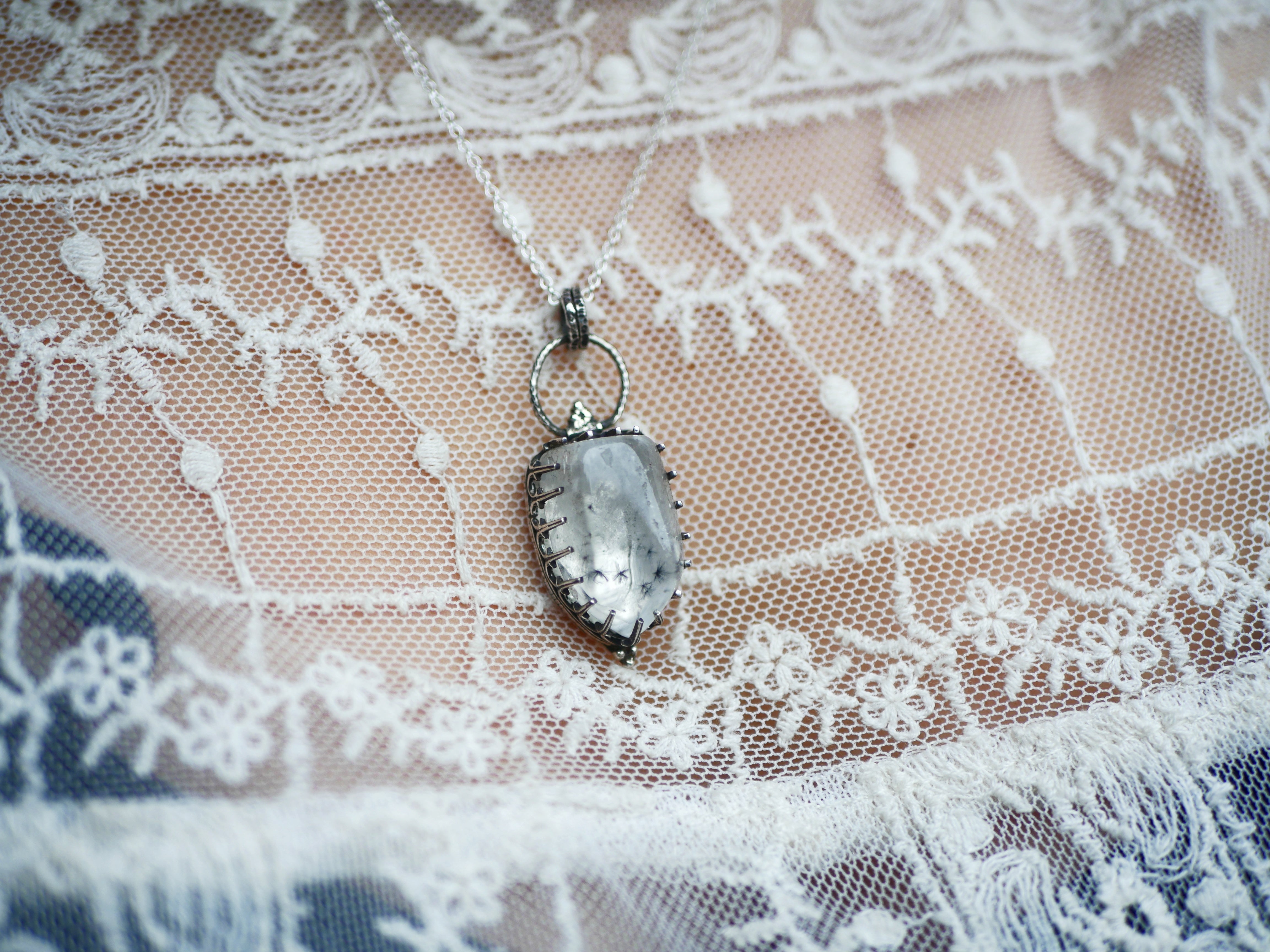 Collier Quartz Hollandite - Argent 925