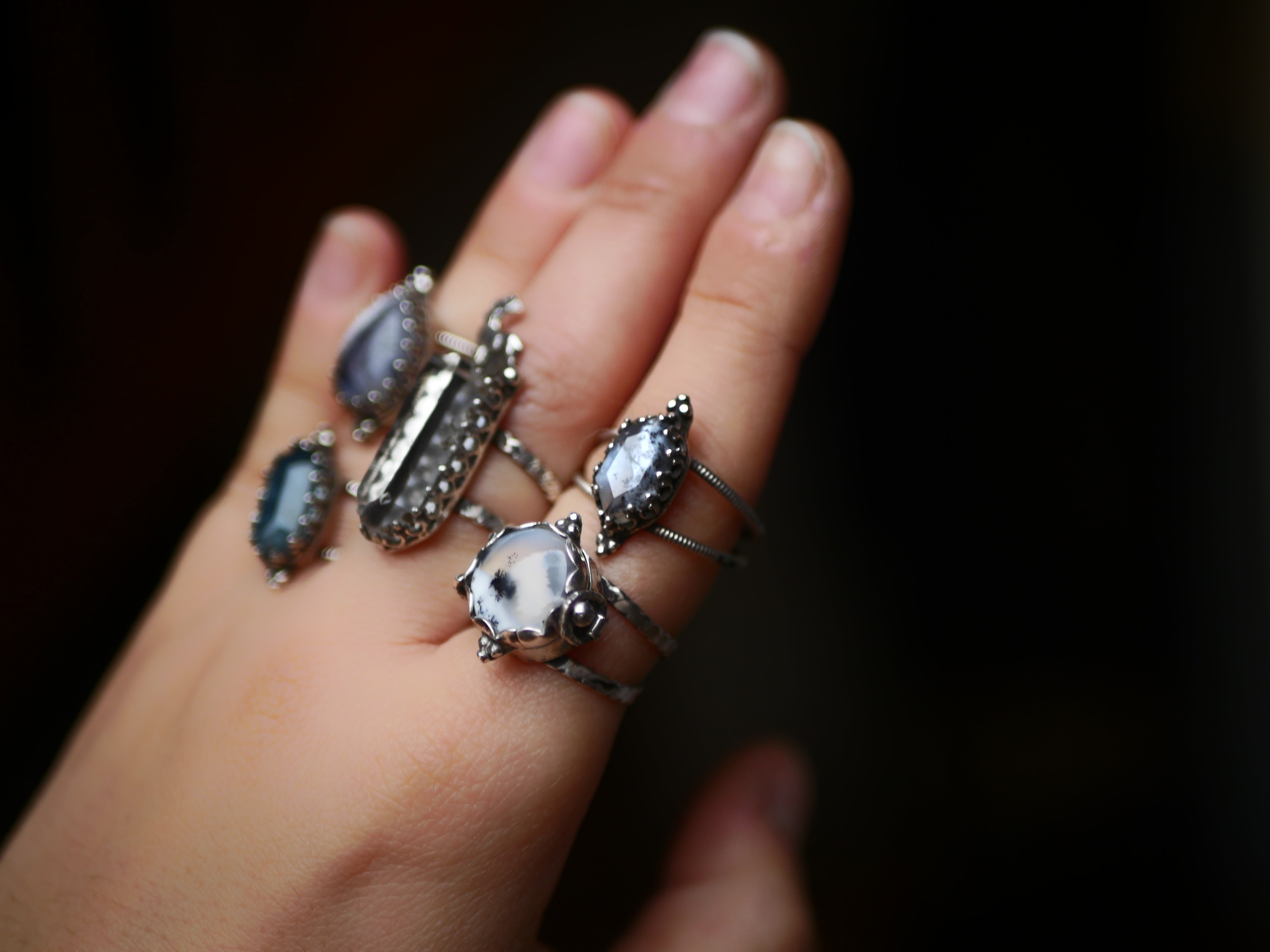 Bague Cerf & Quartz - Argent 925