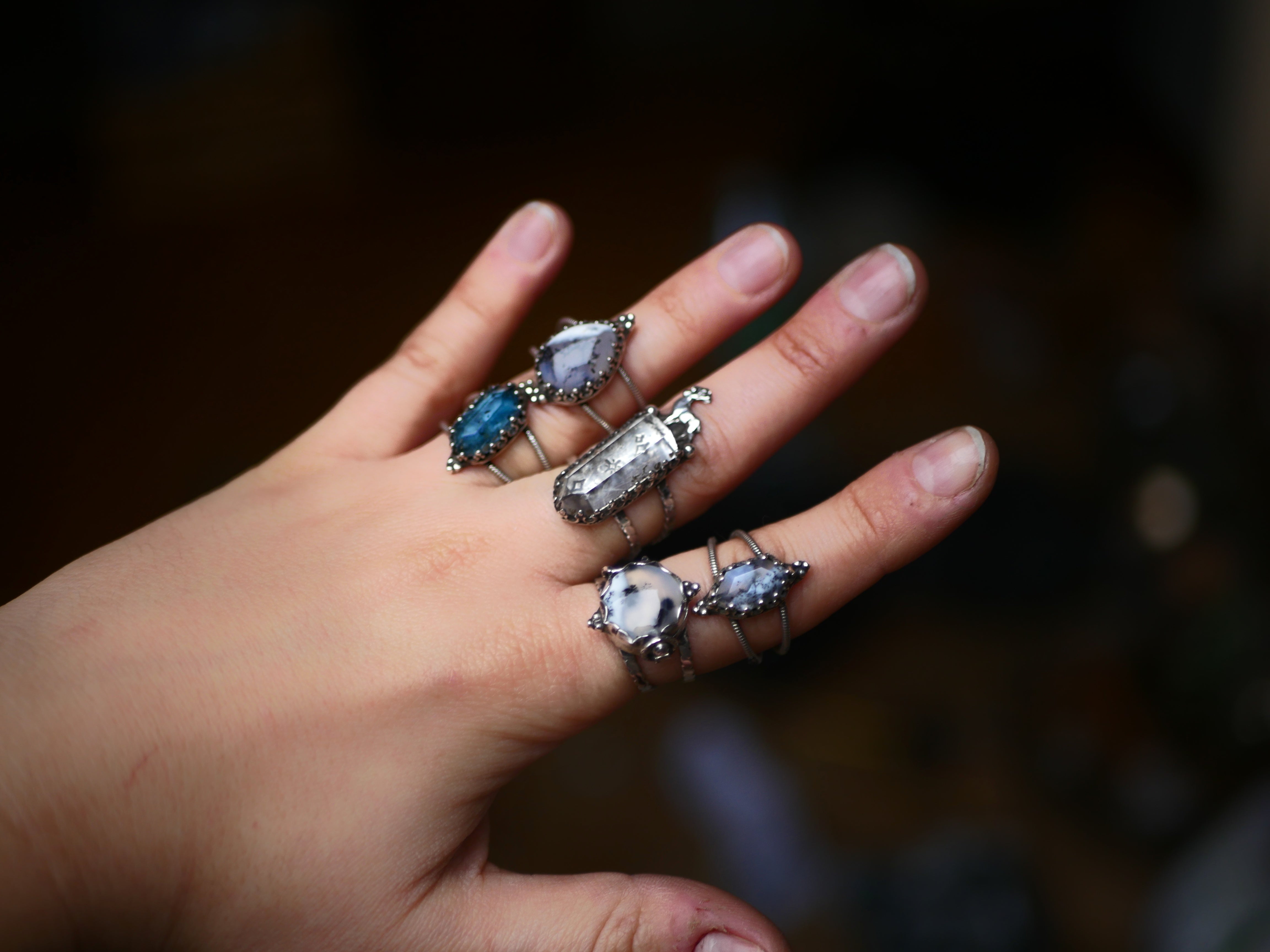 Bague Agate Dendritique I - Argent 925