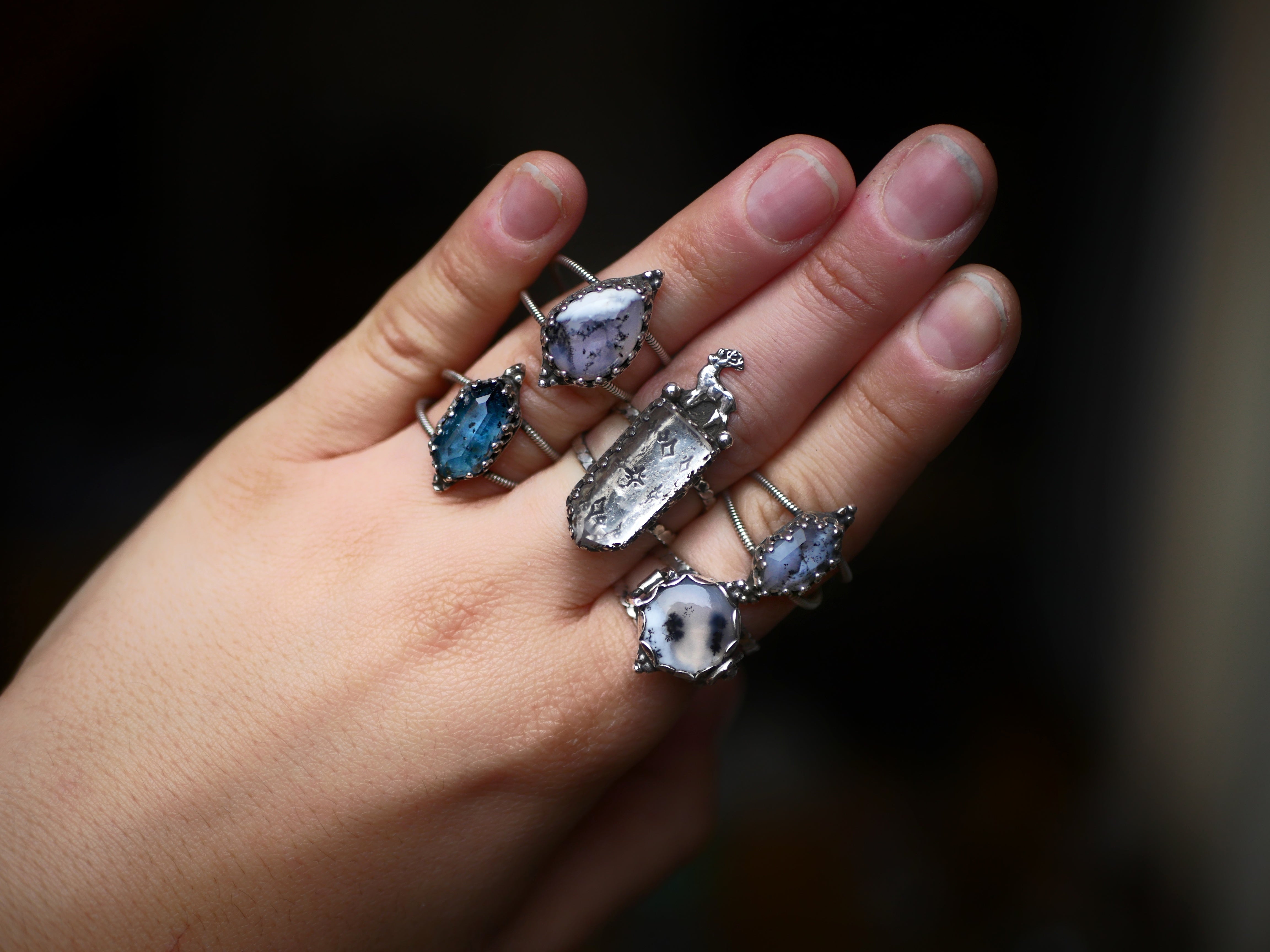 Bague Agate Dendritique I - Argent 925