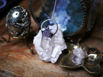 Charger l'image dans la galerie, Collier Pointe de Quartz Rutile &amp; Feuille IV - Argent 925
