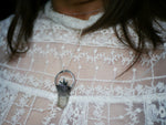 Charger l'image dans la galerie, Collier Pointe de Quartz Rutile &amp; Feuille IV - Argent 925
