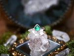 Charger l'image dans la galerie, Bague fine réglable Onyx Vert - Argent 925
