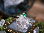 Charger l'image dans la galerie, Bague fine réglable Onyx Vert - Argent 925
